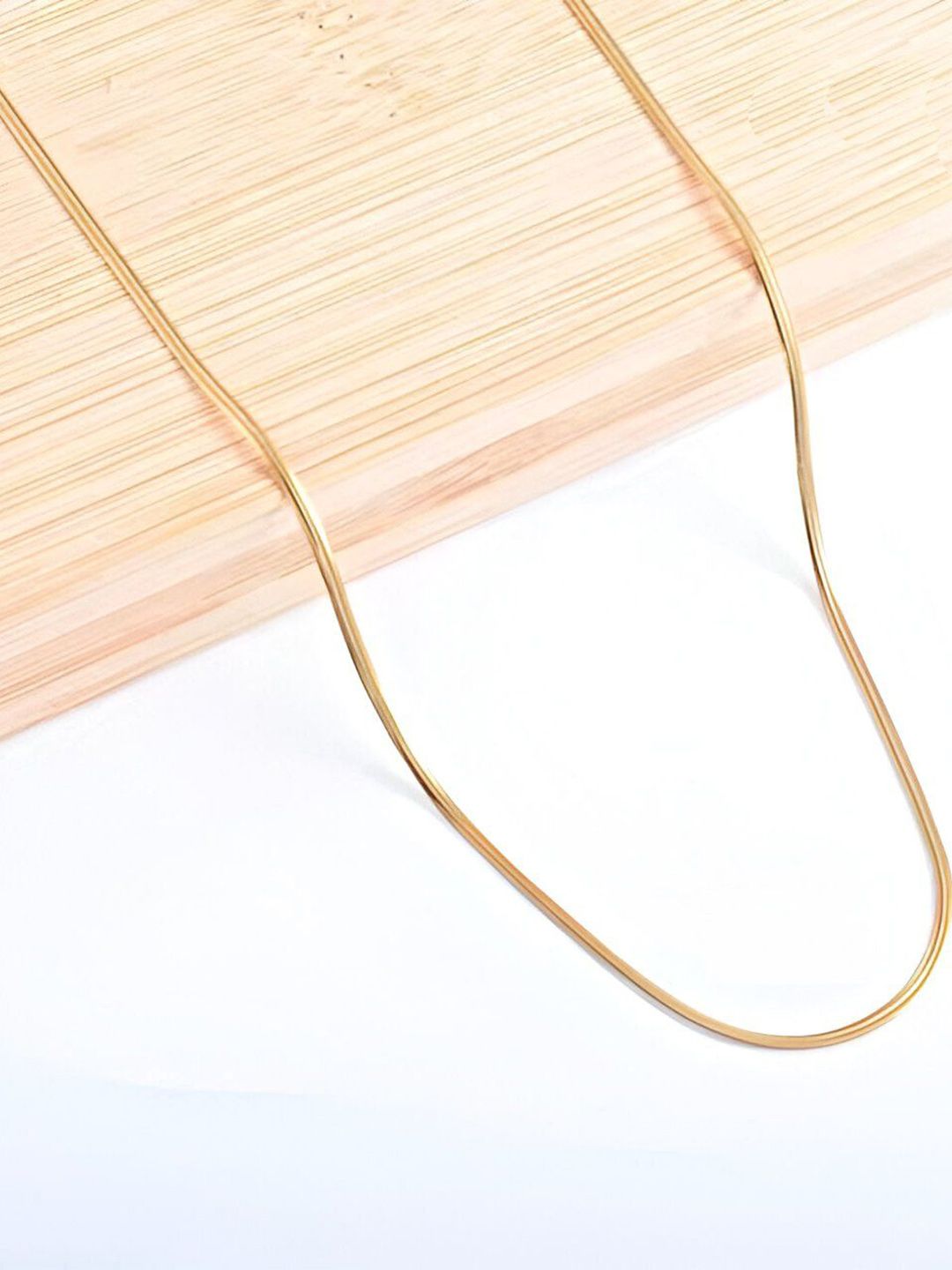 Minprice Stainless Steel Gold-Plated Minimal Chain-image-14