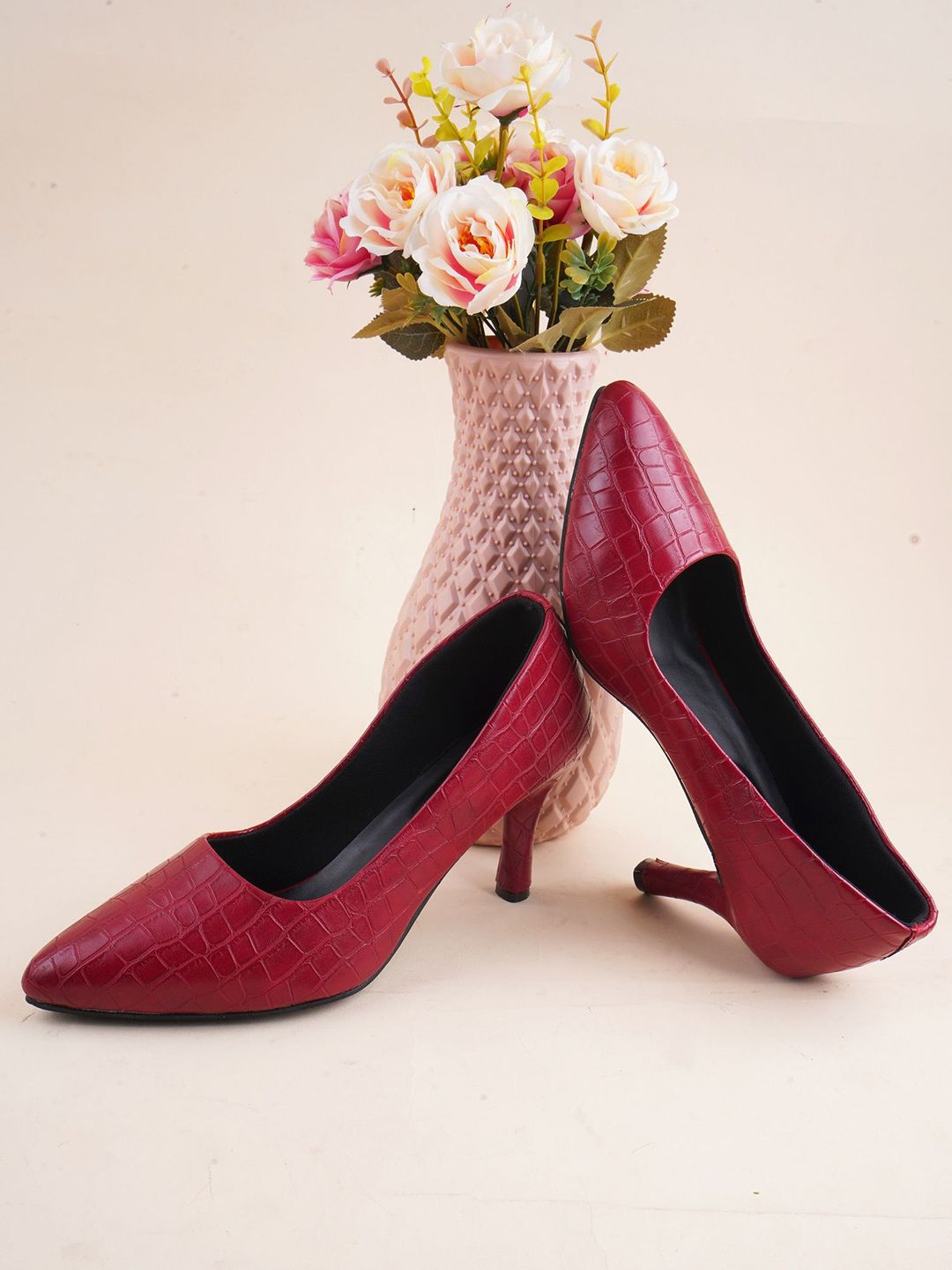 Try Me Textured Stiletto Sandals with Tassels-picture-34