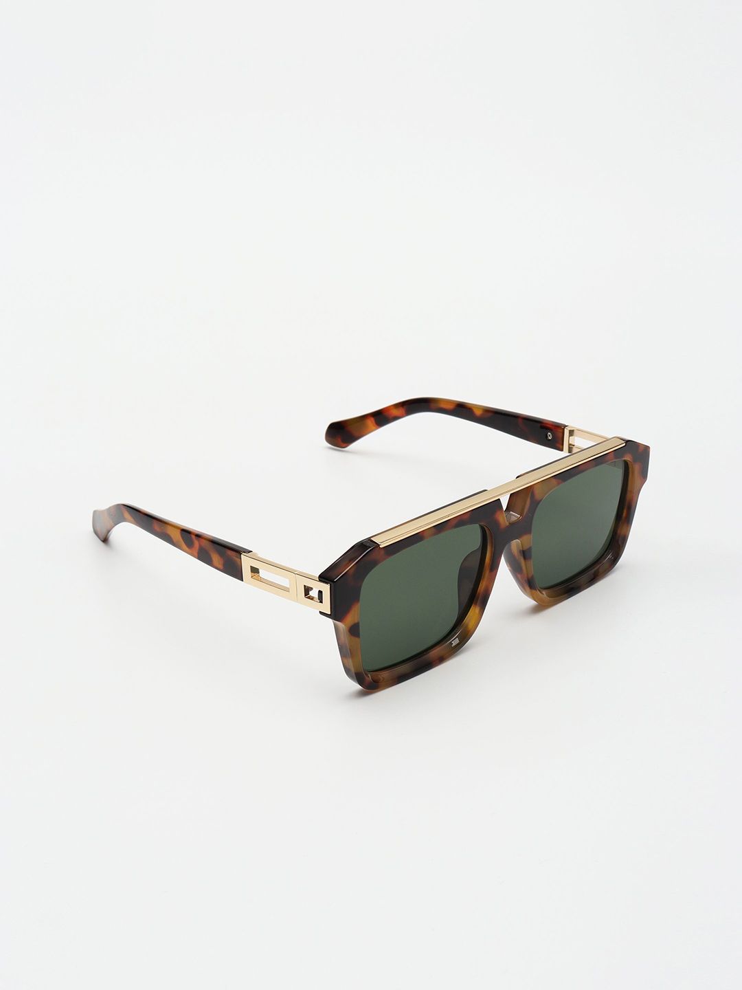PELLE LUXUR Unisex Square Sunglasses with UV Protected Lens PL25GS312-image-6
