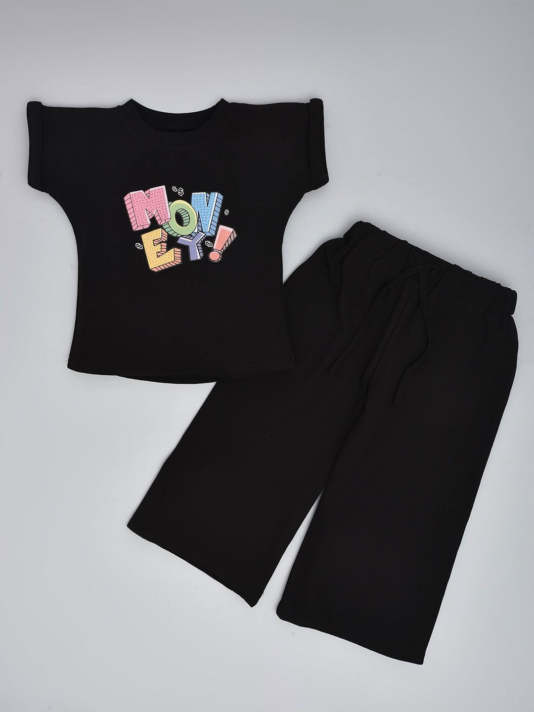 we11 Girls Printed Round Neck T-Shirt With Palazzo-picture-56