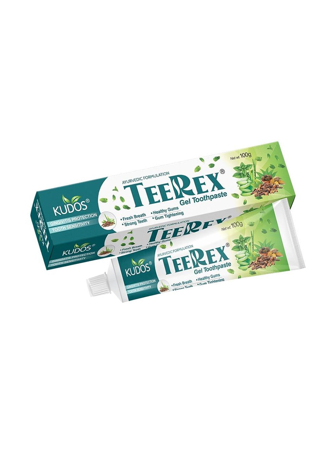 Kudos Teerex Gel Toothpaste With Neem For Strong Teeth - 100 g-image-2
