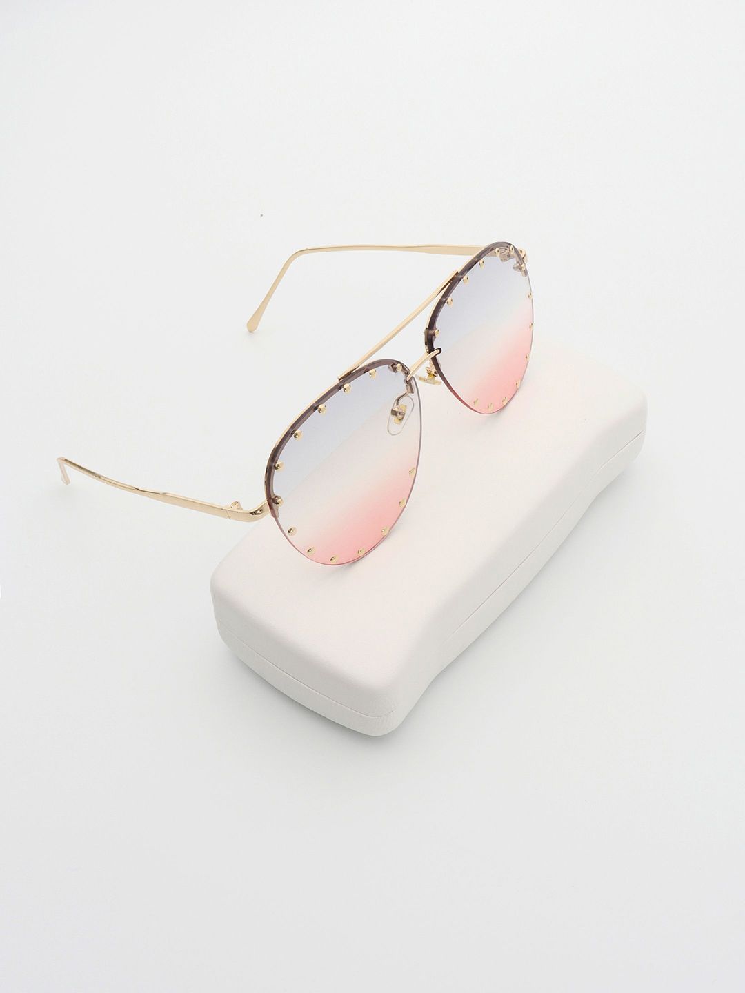 PELLE LUXUR Women Aviator Sunglasses with UV Protected Lens PL25GS141-image-47