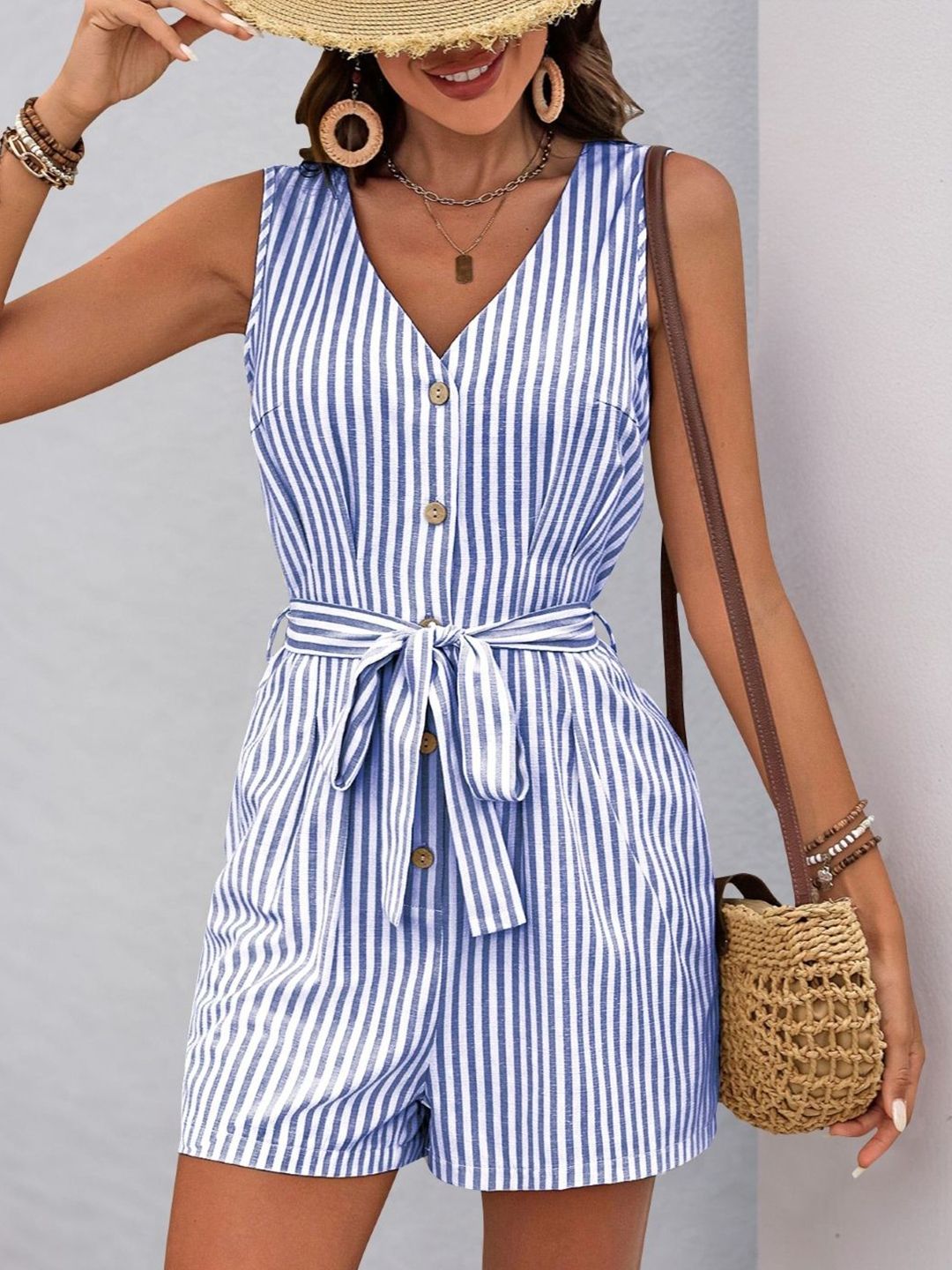 KPOP Striped Jumpsuit-picture-21