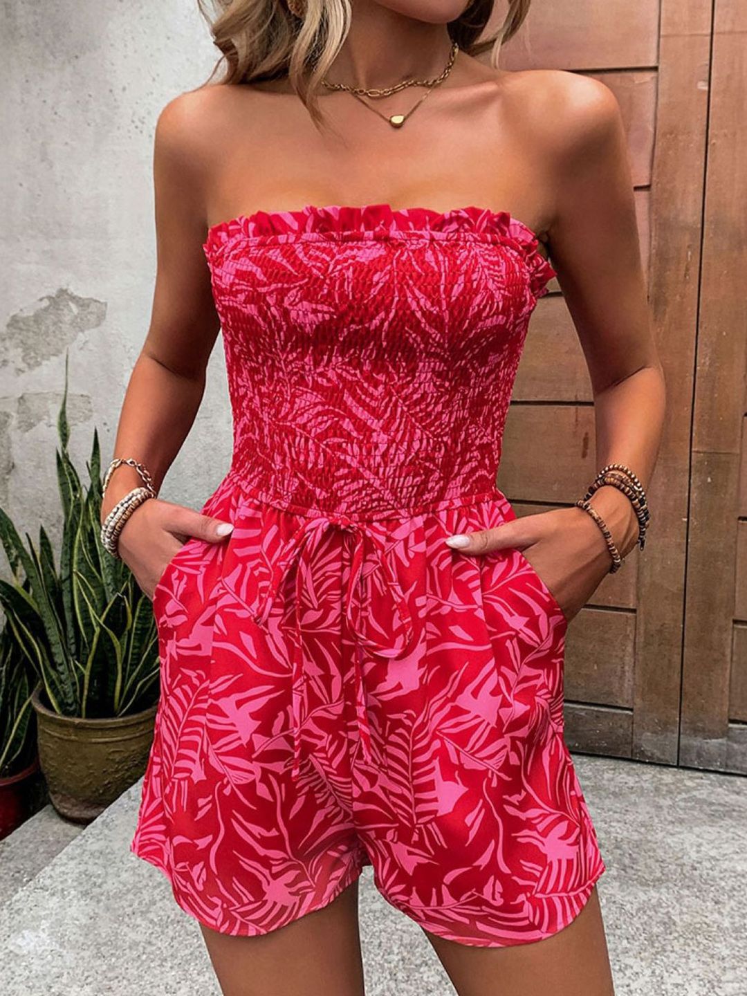 KPOP Off-Shoulder Printed Jumpsuit-picture-37