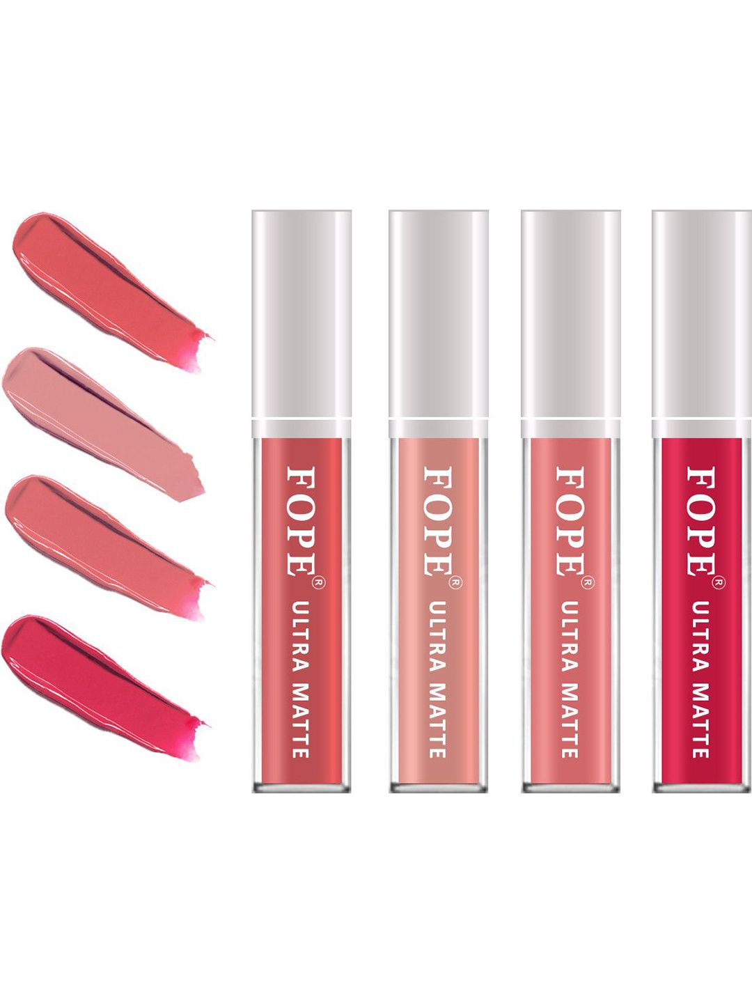 FOPE Set Of 4 Long Lasting Matte Liquid Lipstick - 4ml Each - Shade No - 05 - 06 - 07 - 09-image-37