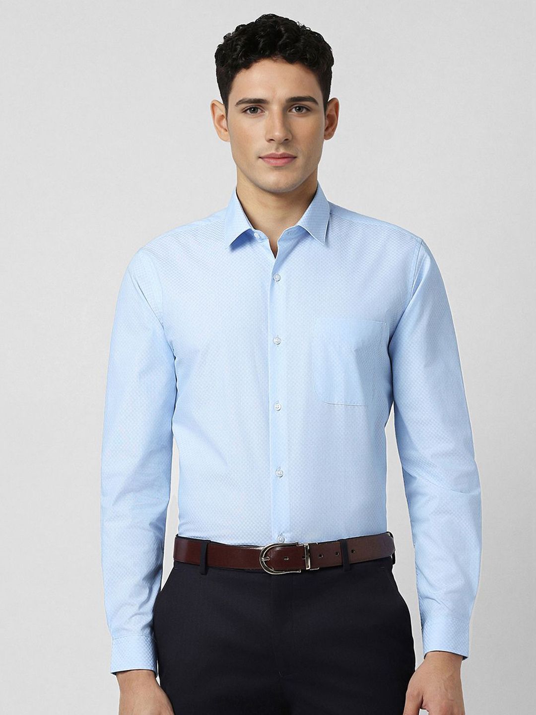 Peter England Men Slim Fit Formal Shirt-picture-52