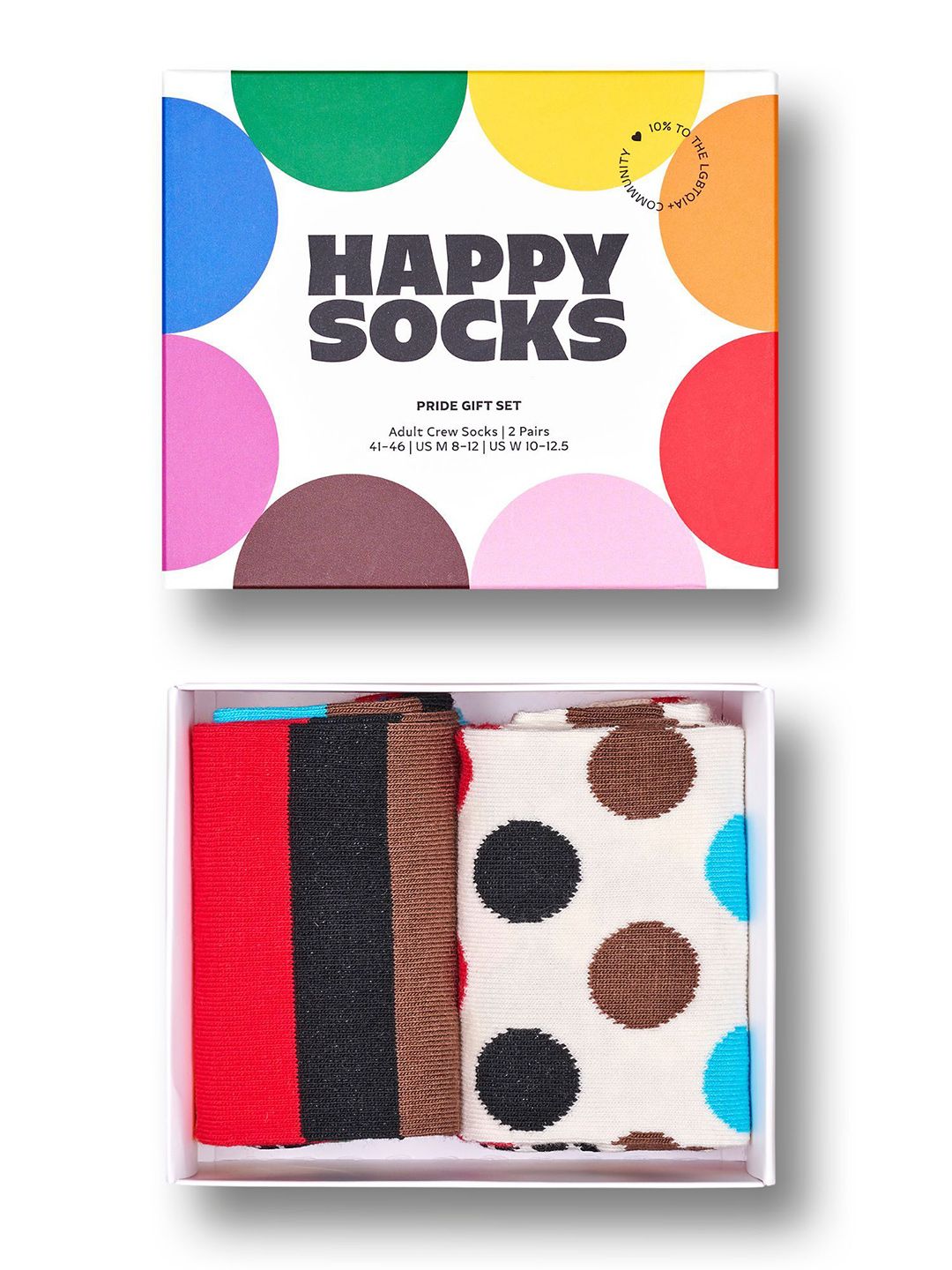 Happy Socks Unisex Pack Of 2 Printed Cotton Above Ankle-Length Socks-image-45