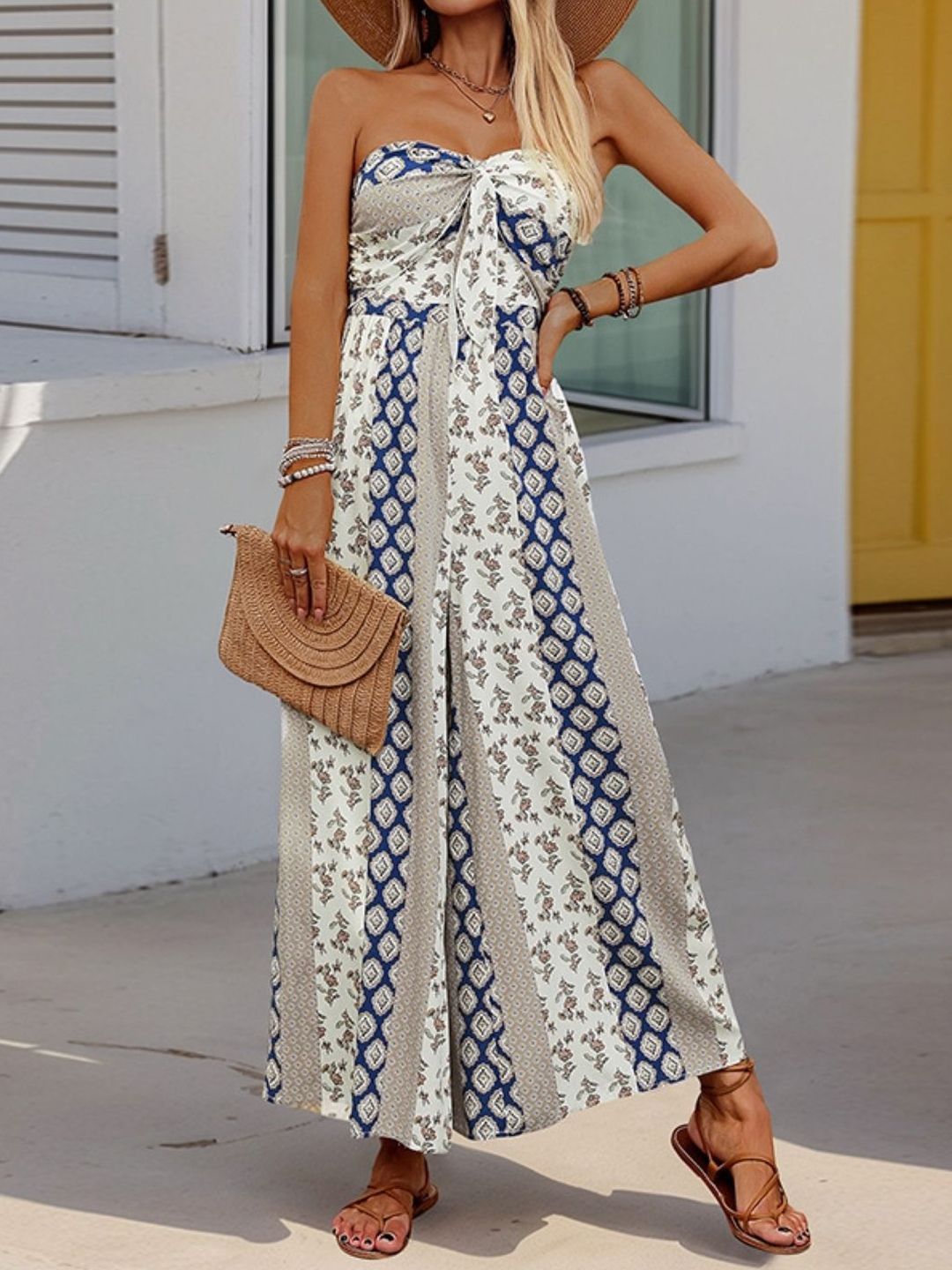 KPOP Off-Shoulder Printed Jumpsuit-picture-38