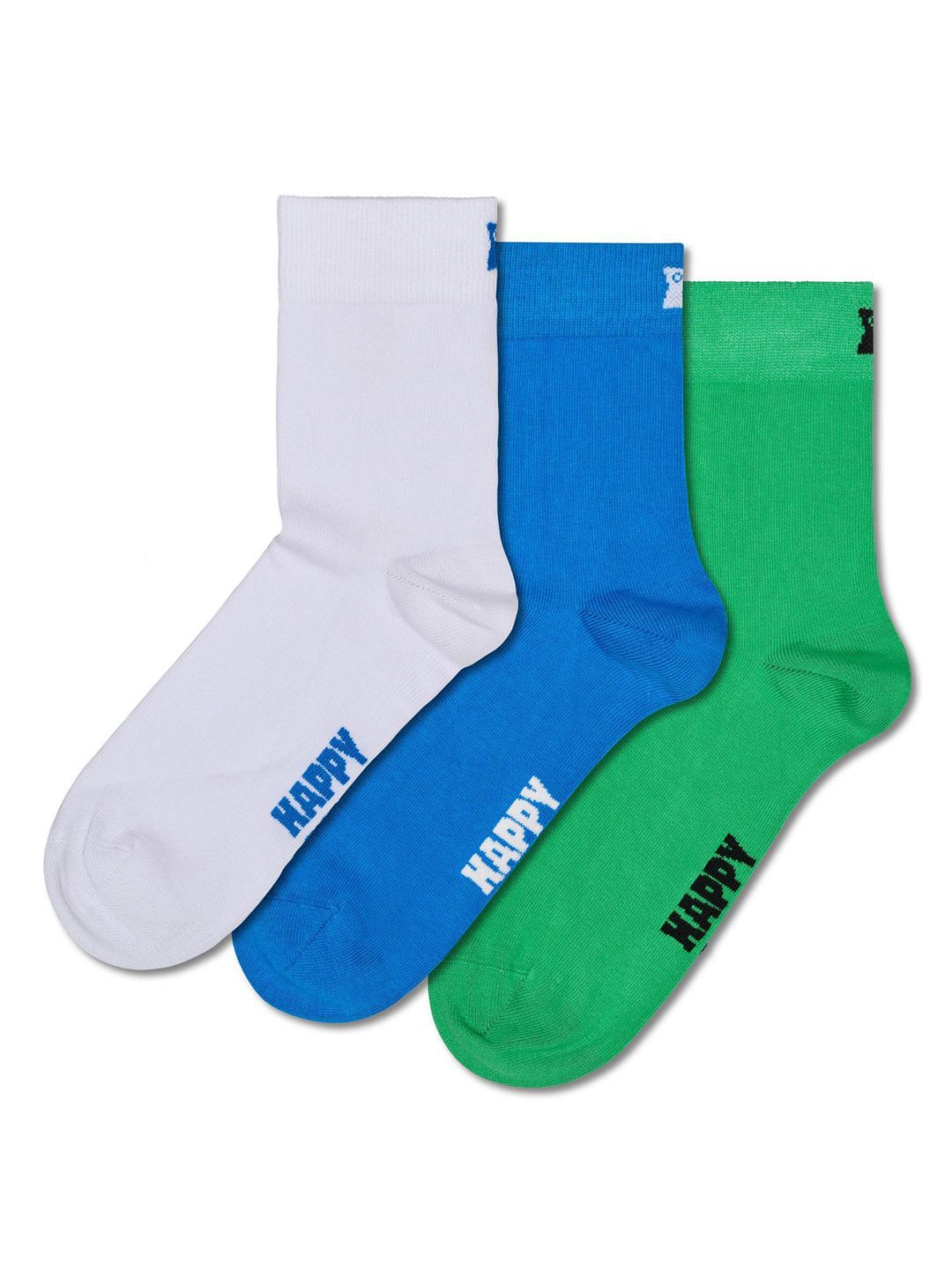 Happy Socks Pack Of 3 Pattered Cotton Calf Length Socks-image-4