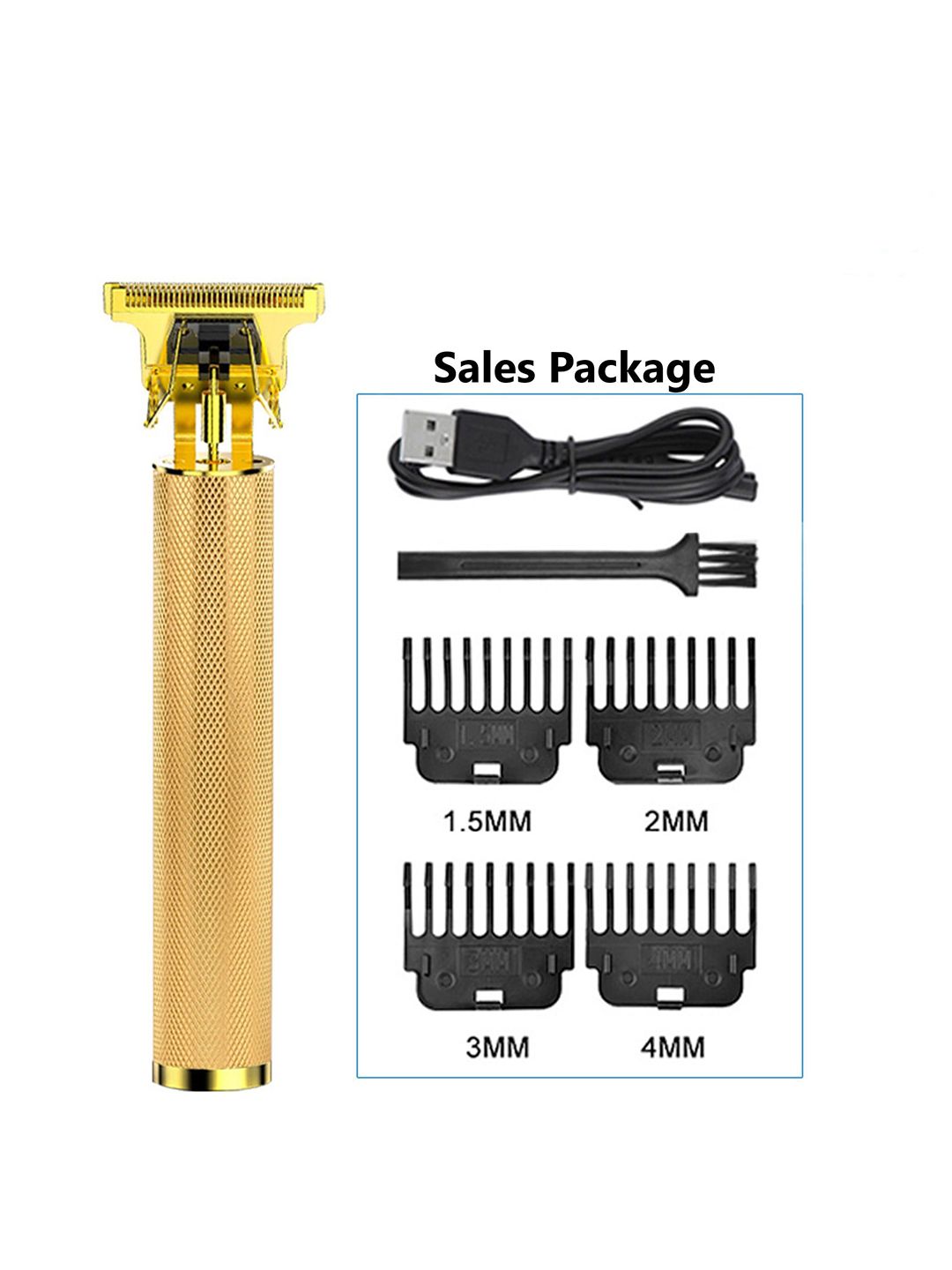 BULLSTORM Men's Rechargeable Beard Trimmer- Golden-picture-20
