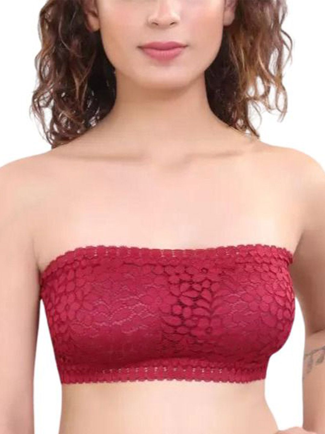 AS TRENDS Floral Women Medium Coverage Heavily Padded Bandeau Bra