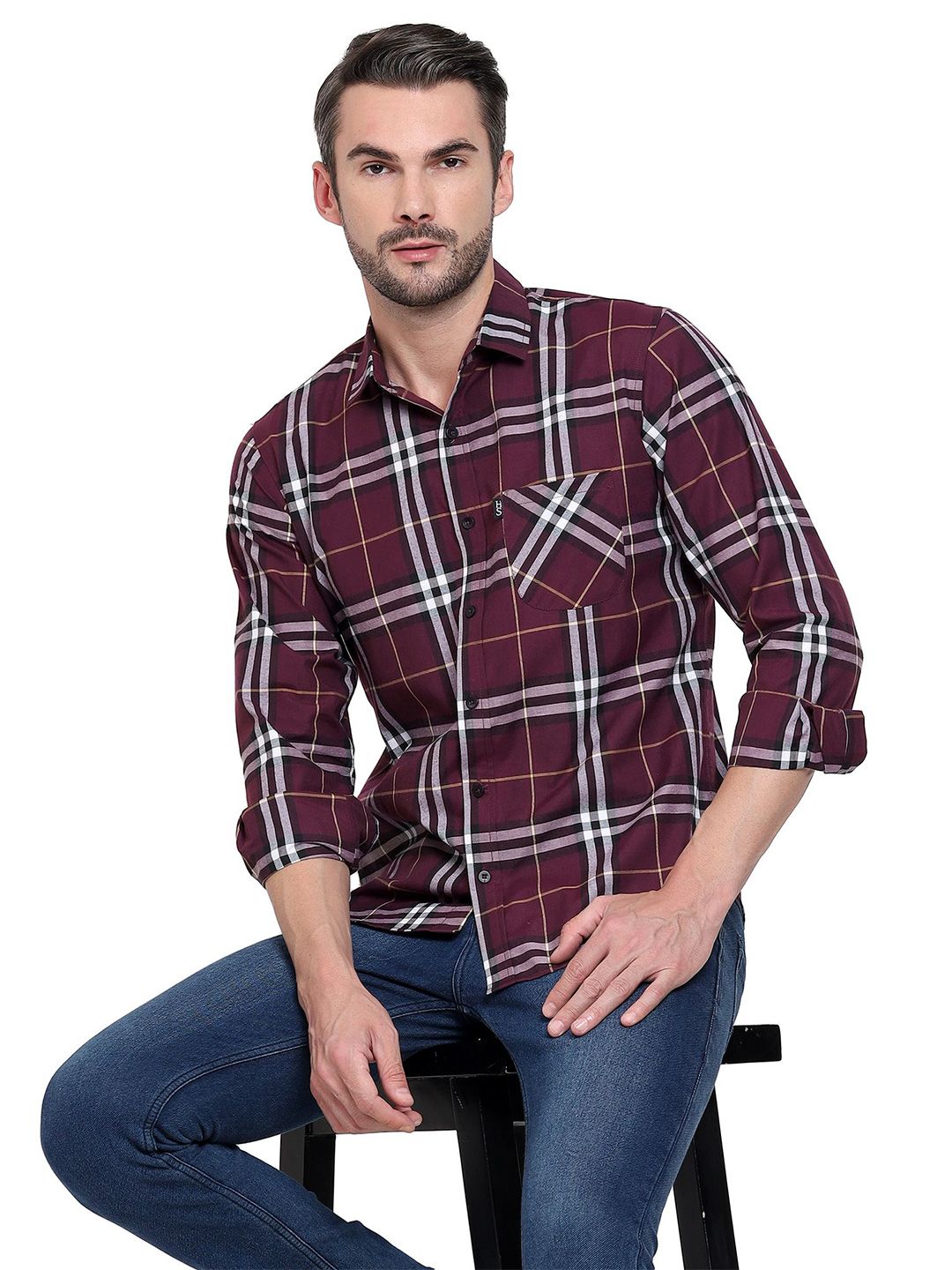 High Skyzz Men Classic Buffalo Checks Checked Casual Shirt-picture-37