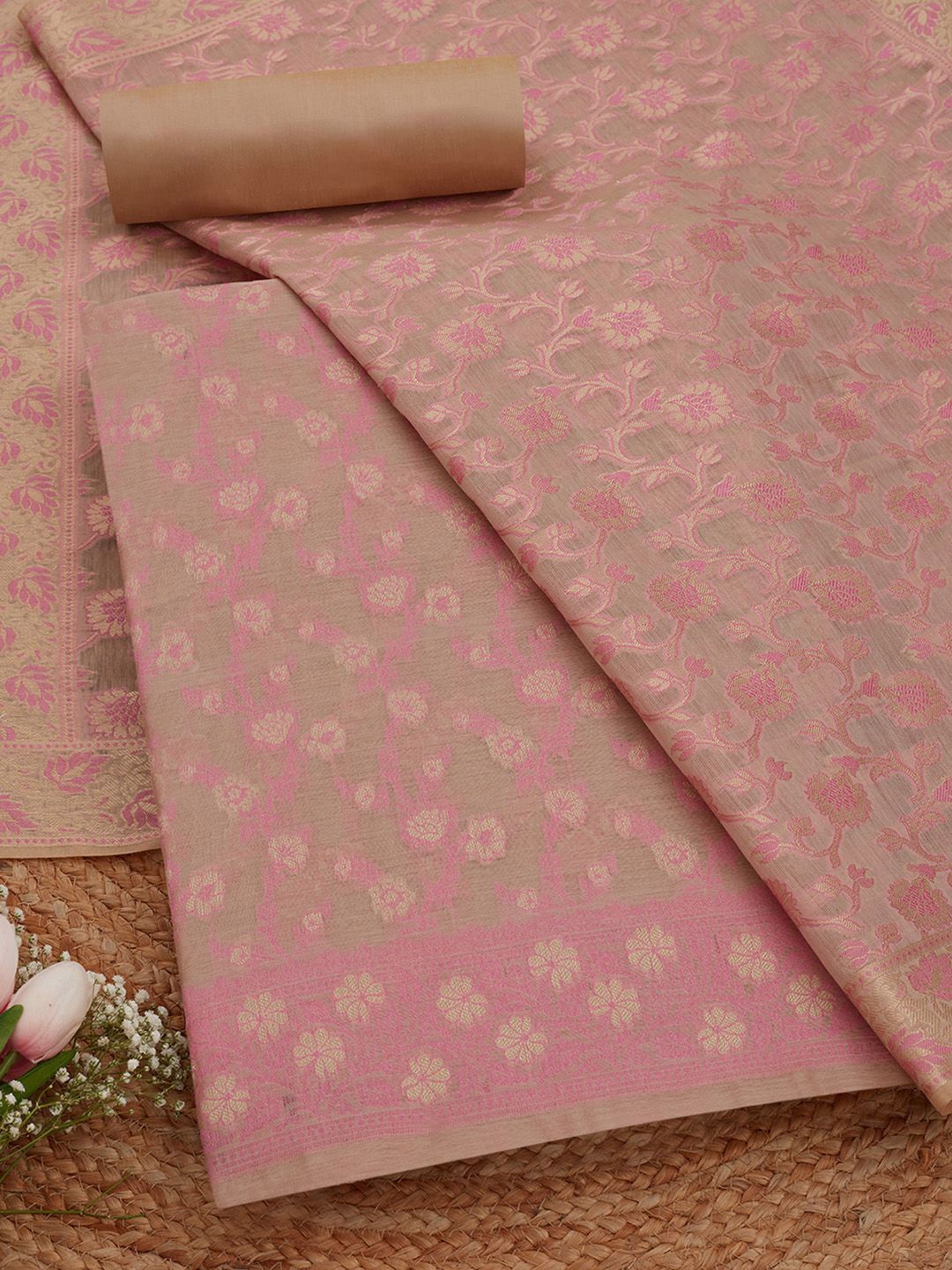 Soch Printed Unstitched Dress Material-picture-38
