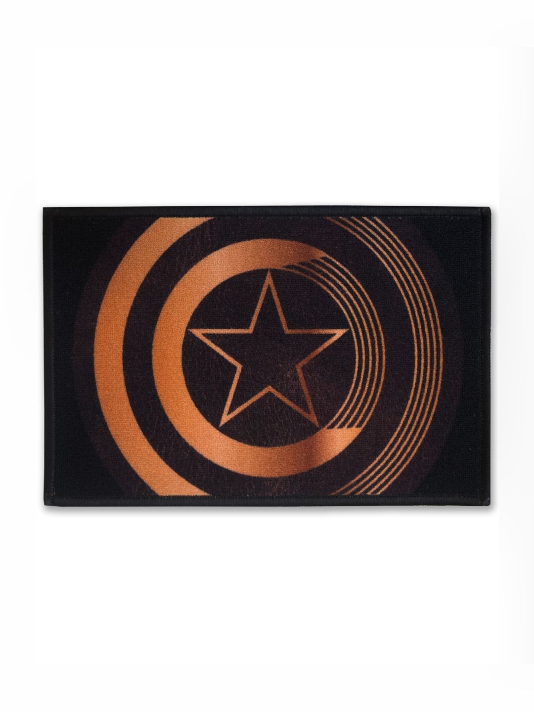 Athom Living Black & Brown Star finished Printed Anti-Skid Doormat-image-31