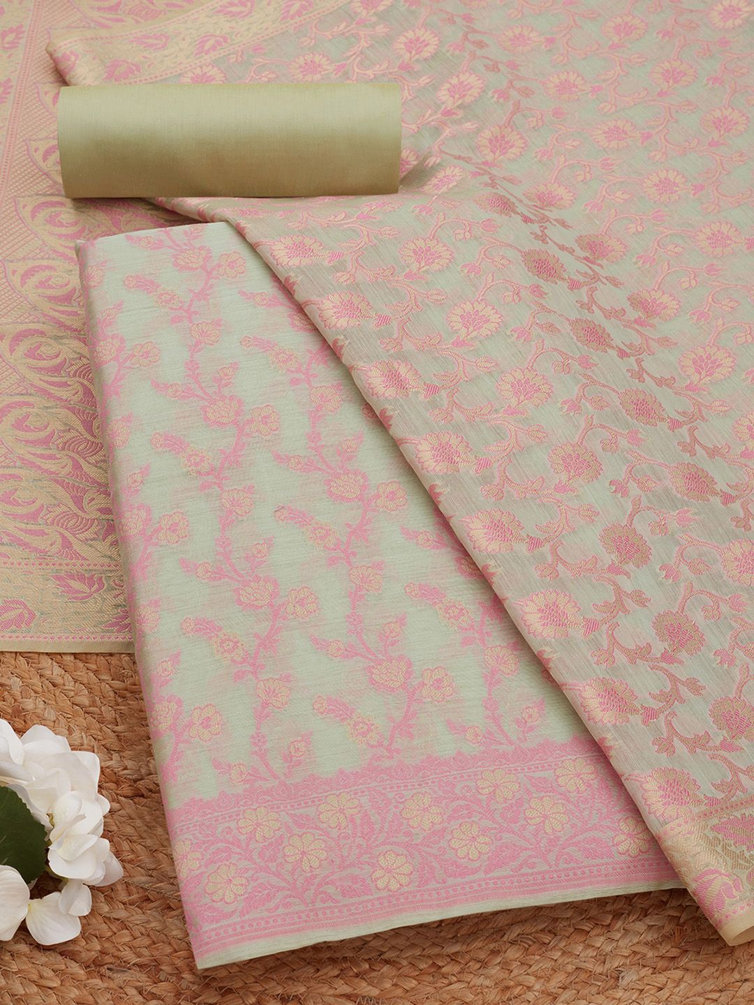 Soch Printed Unstitched Dress Material-picture-38