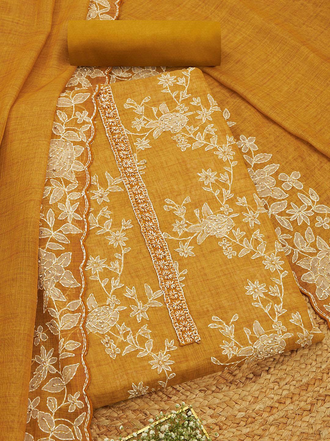 Soch Printed Linen Unstitched Dress Material-image-35