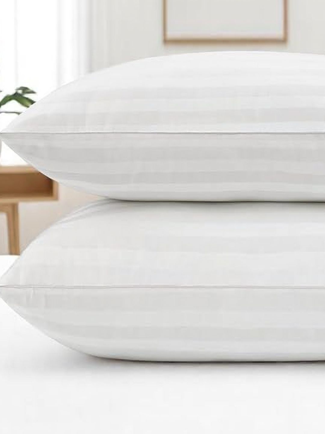 Shadowkart White 2 Pieces Fibre Filled Polyester Ultra Soft Sleep Pillows-picture-50