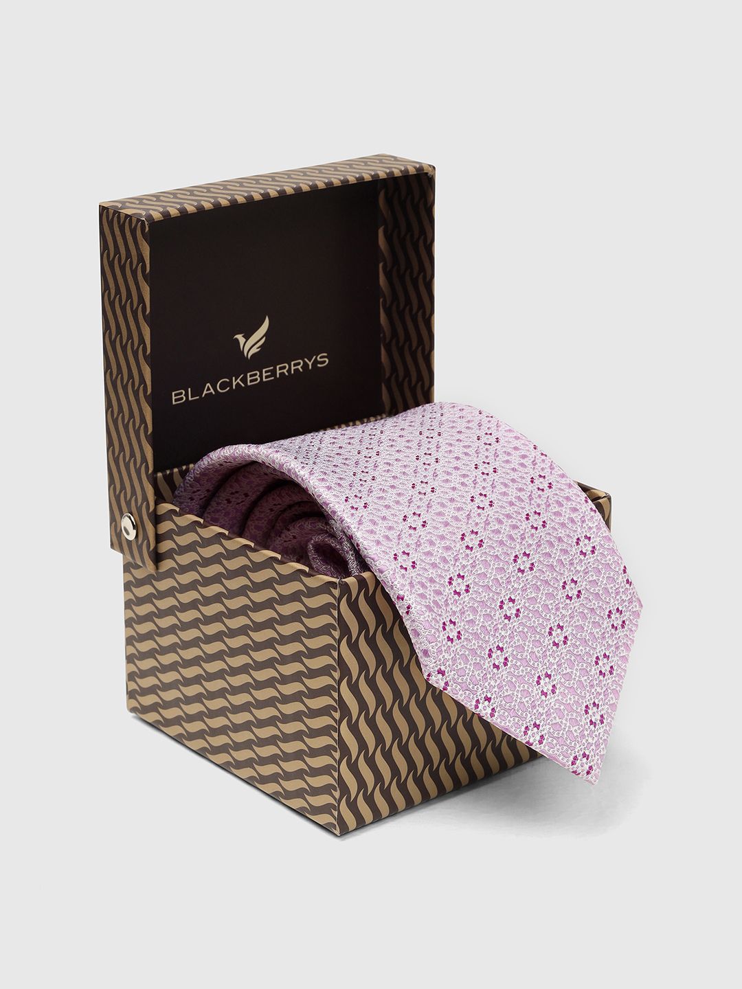 Blackberrys Men Fashion Printed Silk Skinny Tie-image-14