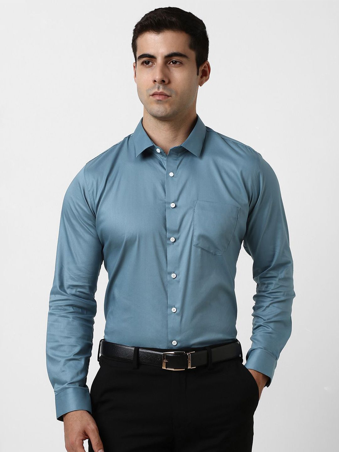 Van Heusen Men Cotton Slim Fit Formal Shirt-picture-42