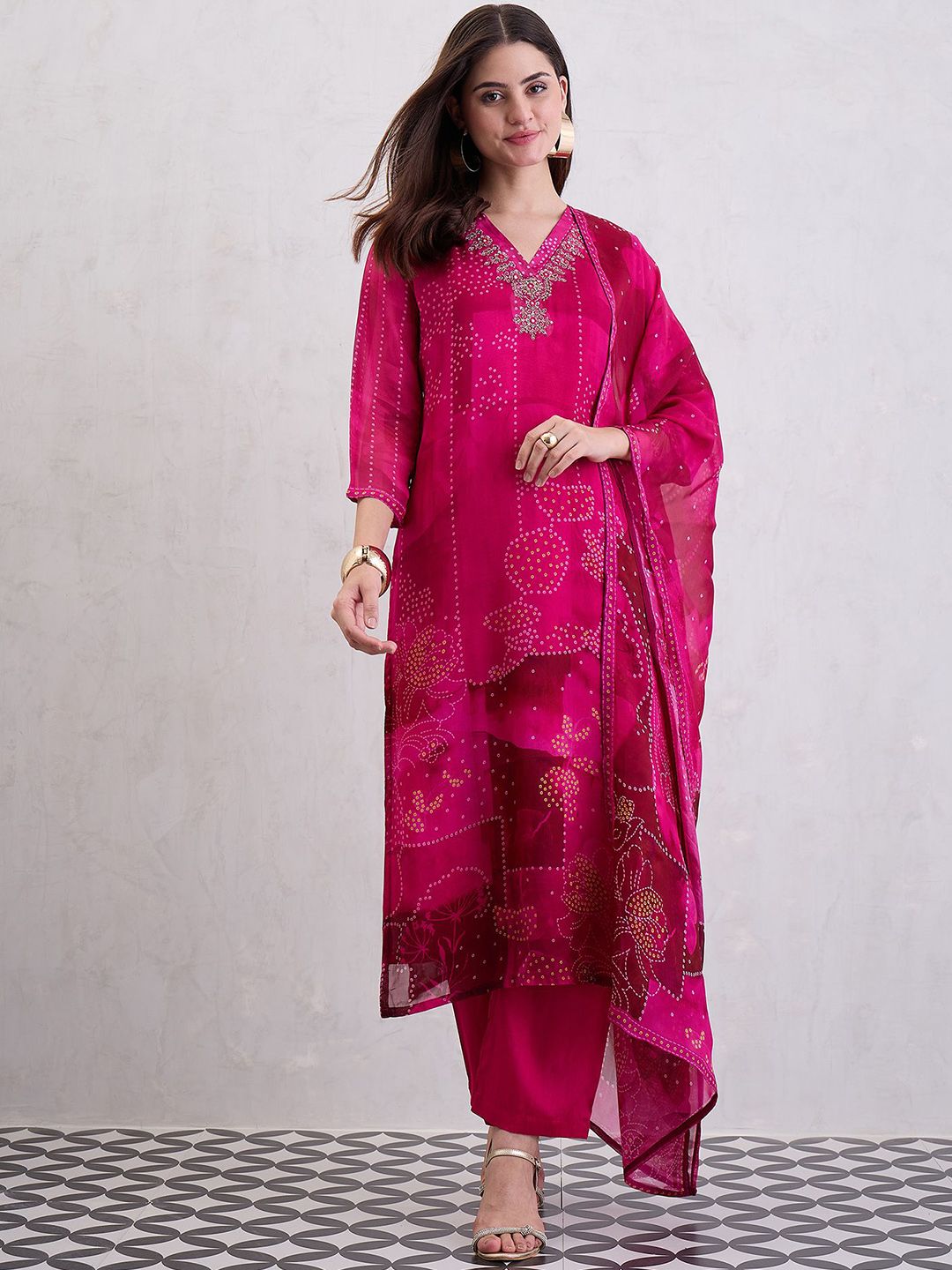CHETI Women Pure Organza Straight Kurta Set-picture-27
