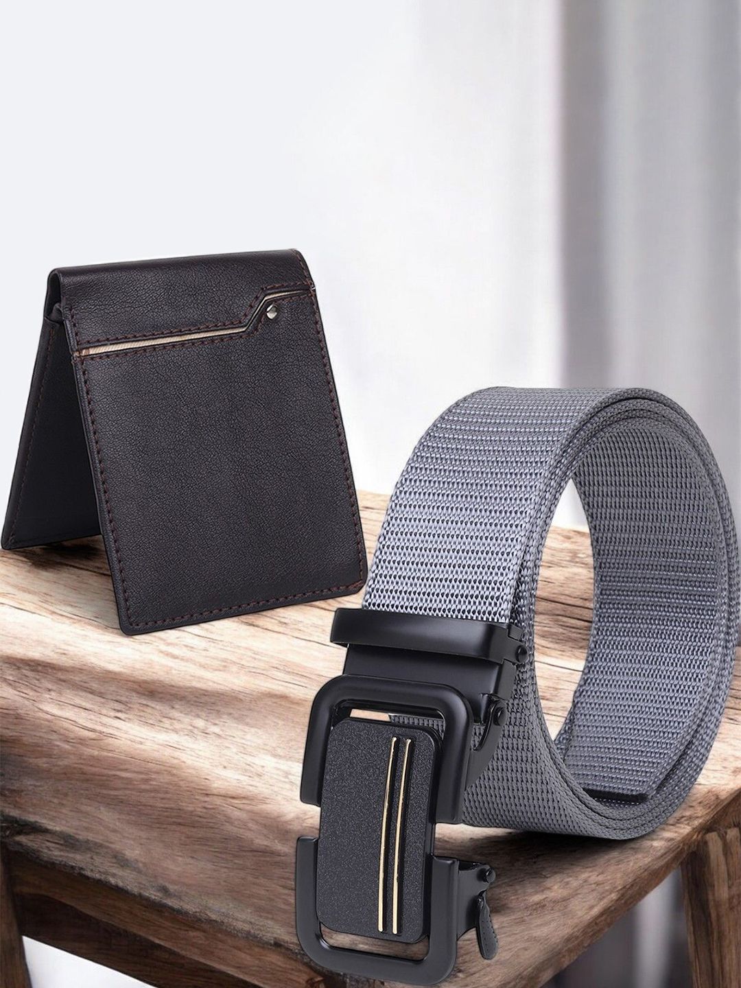 The Roadster Lifestyle Co Men Genuine Leather Wallet & Belt Accessory Gift Set-picture-28