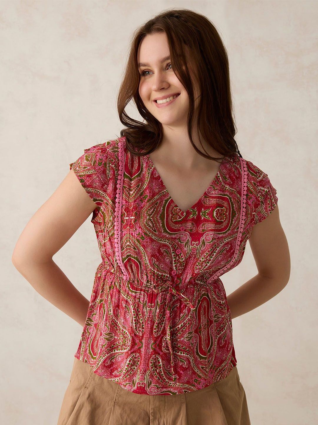 Outzidr Crepe Top-picture-14