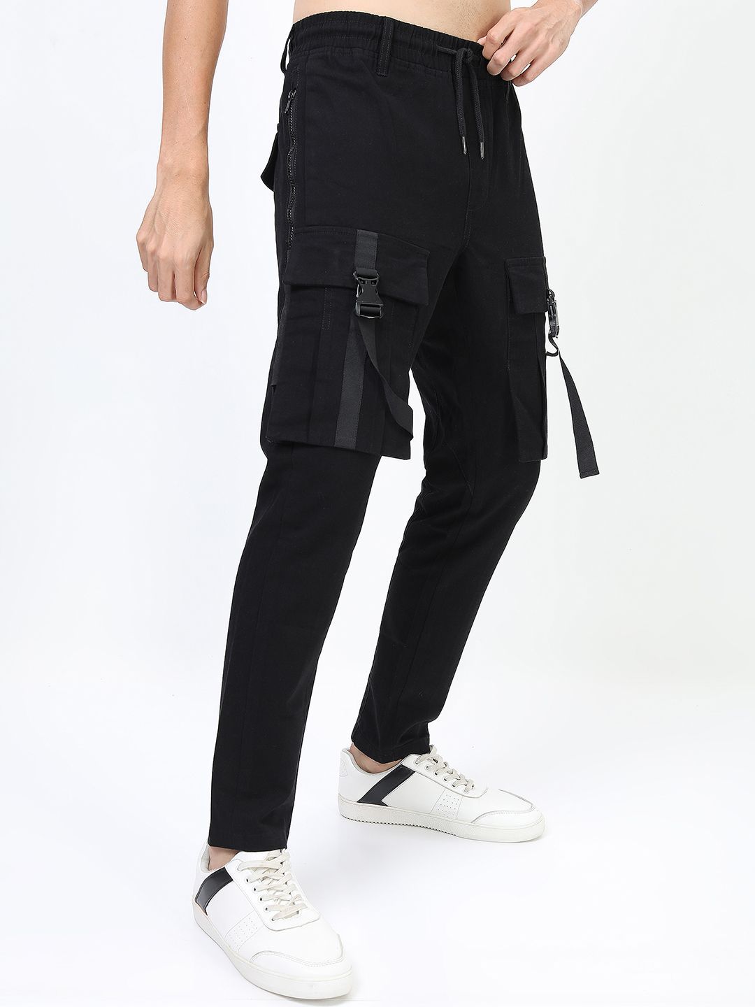 HIGHLANDER Men Regular Fit Cotton Cargos-picture-10