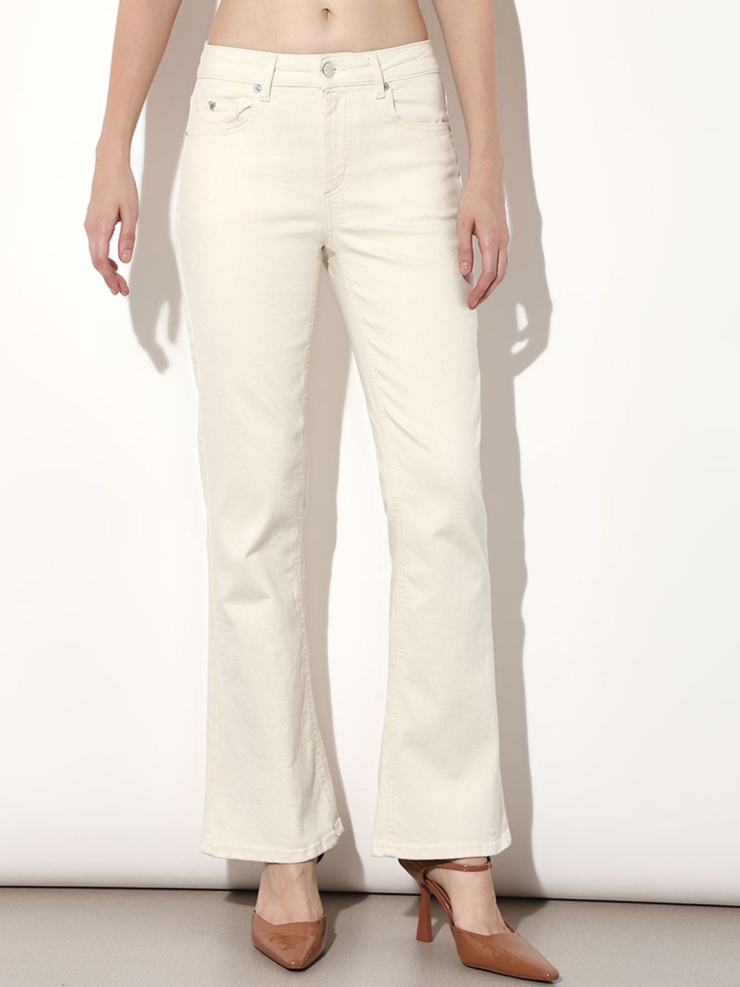 ONLY Women Flared Mid-Rise Stretchable Jeans-picture-18