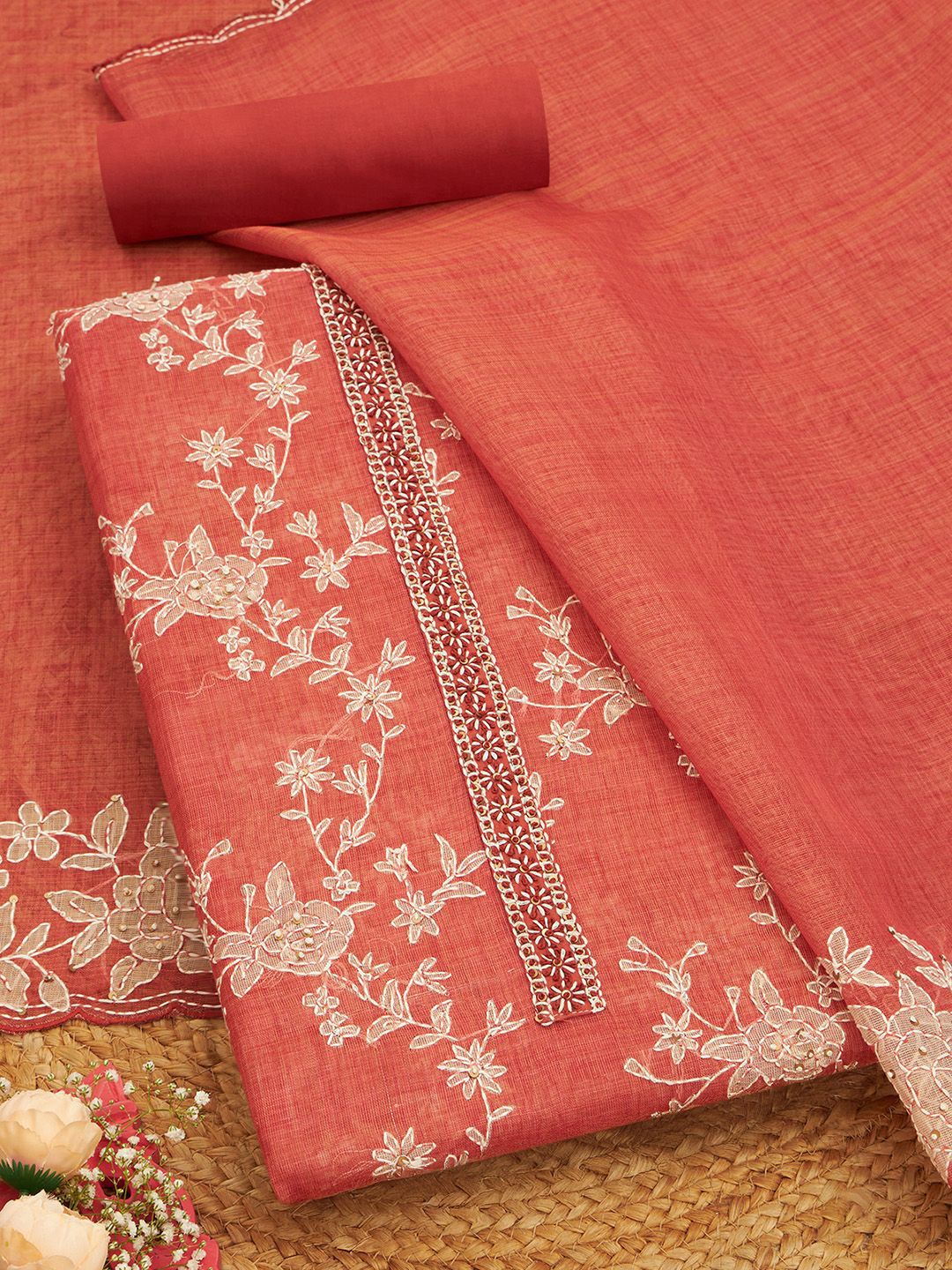 Soch Printed Linen Unstitched Dress Material-image-43