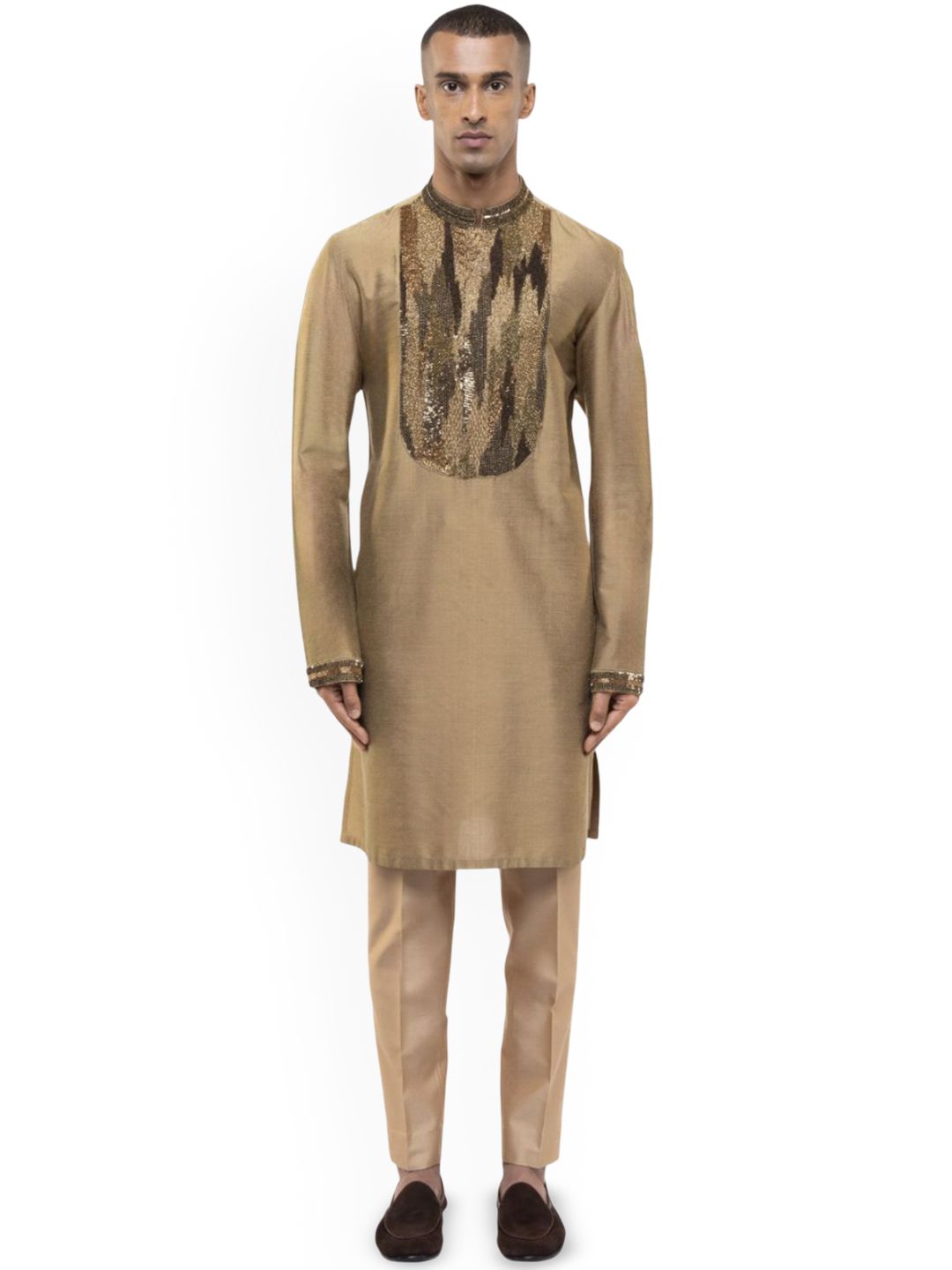 SDS By Kushal Shah Men Ethnic Motifs Embroidered Regular Kurta with Trousers-picture-38