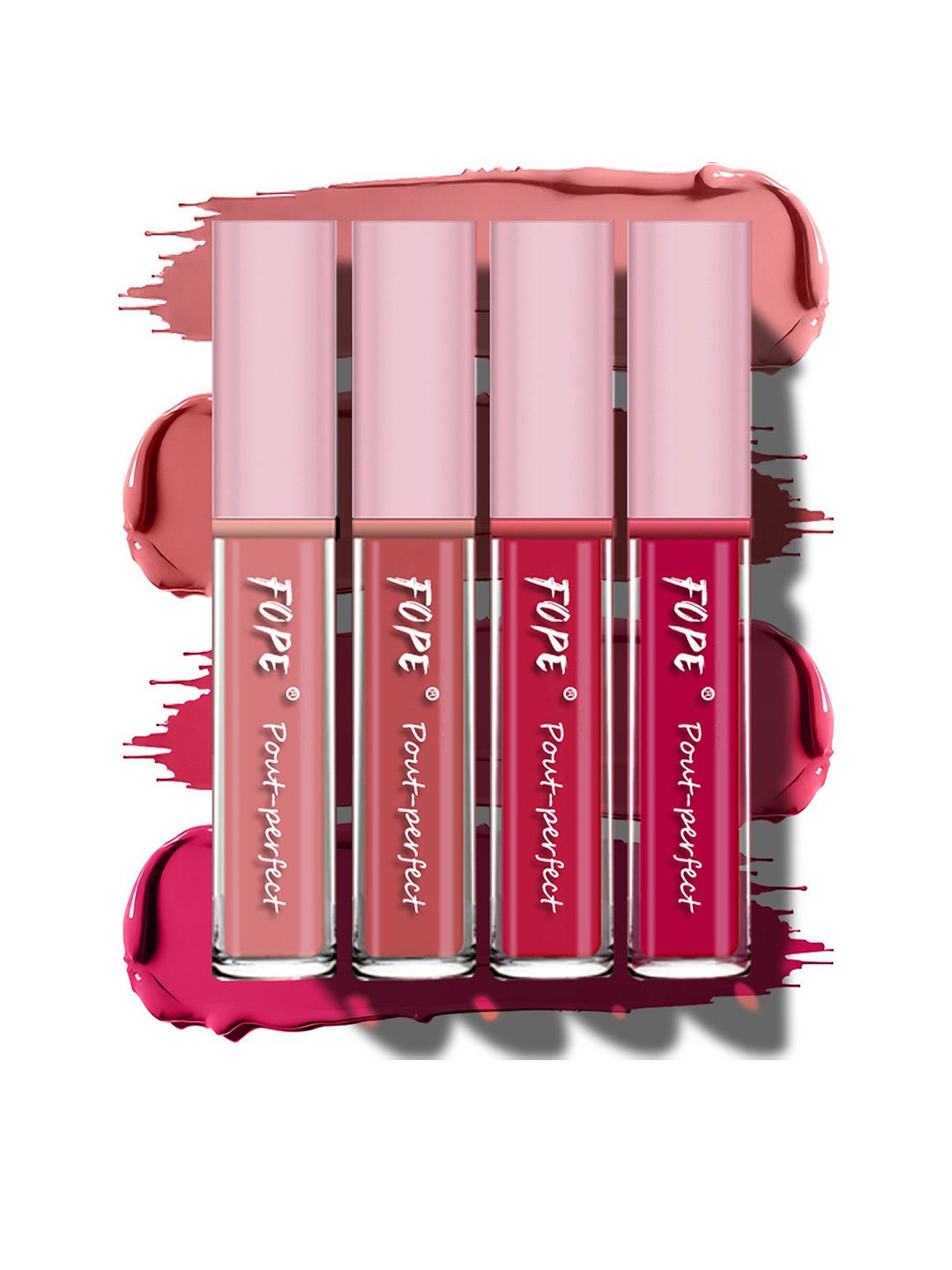 FOPE Pout Perfect Set Of 4 Long Lasting Matte Liquid Lipstick - 4ml Each - 02 05 09 10-image-17