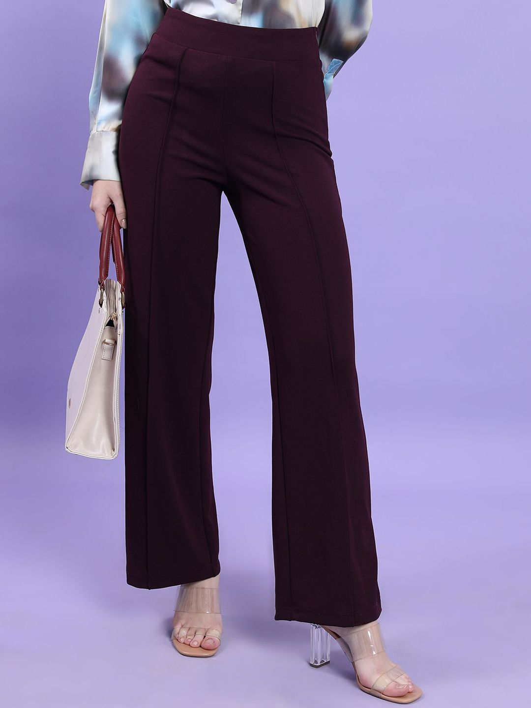 Tokyo Talkies Women Relaxed Fit Mid-Rise Trousers-picture-42