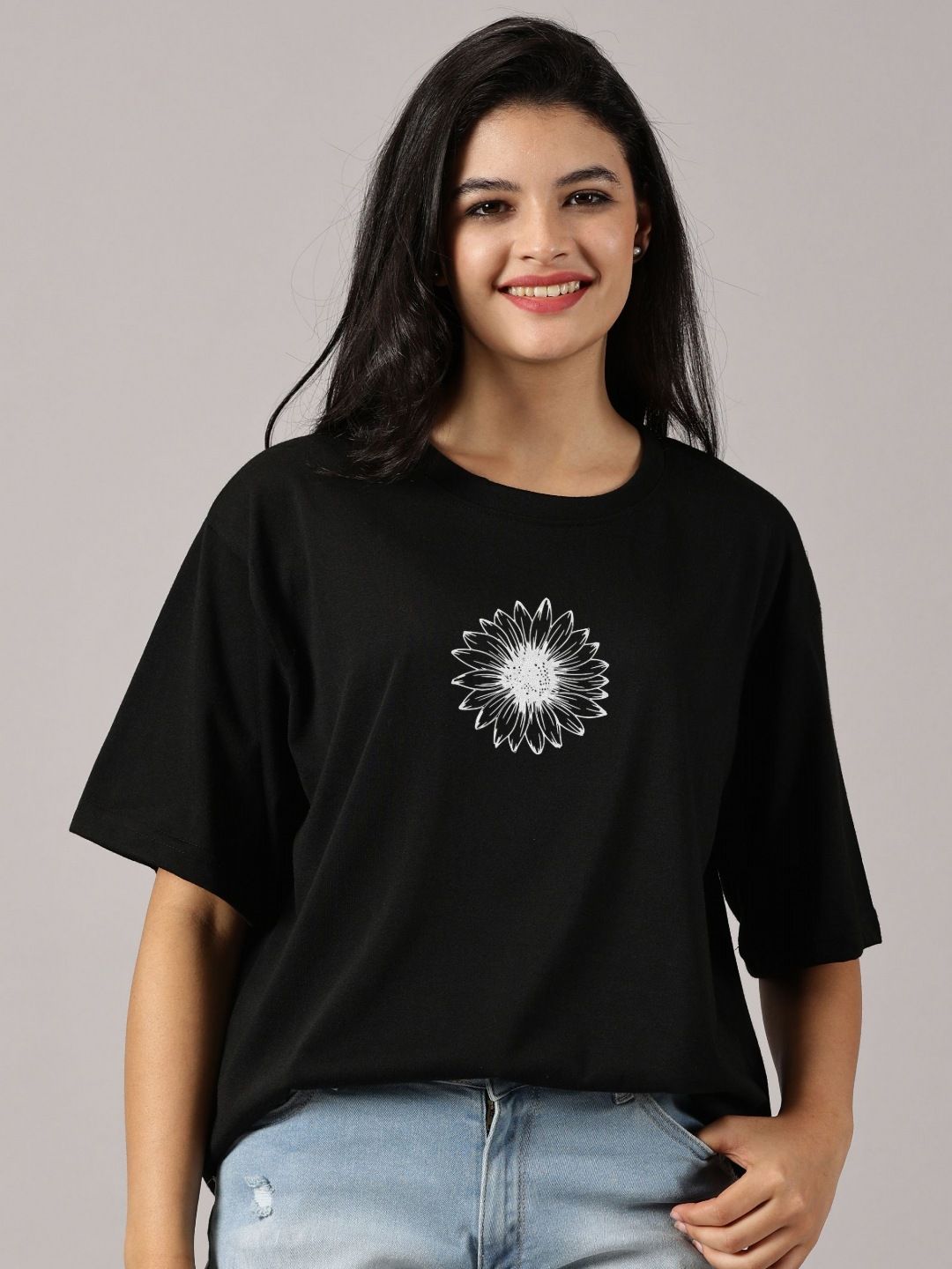 Diversify Women Typography Printed Drop-Shoulder Sleeves T-shirt-picture-12