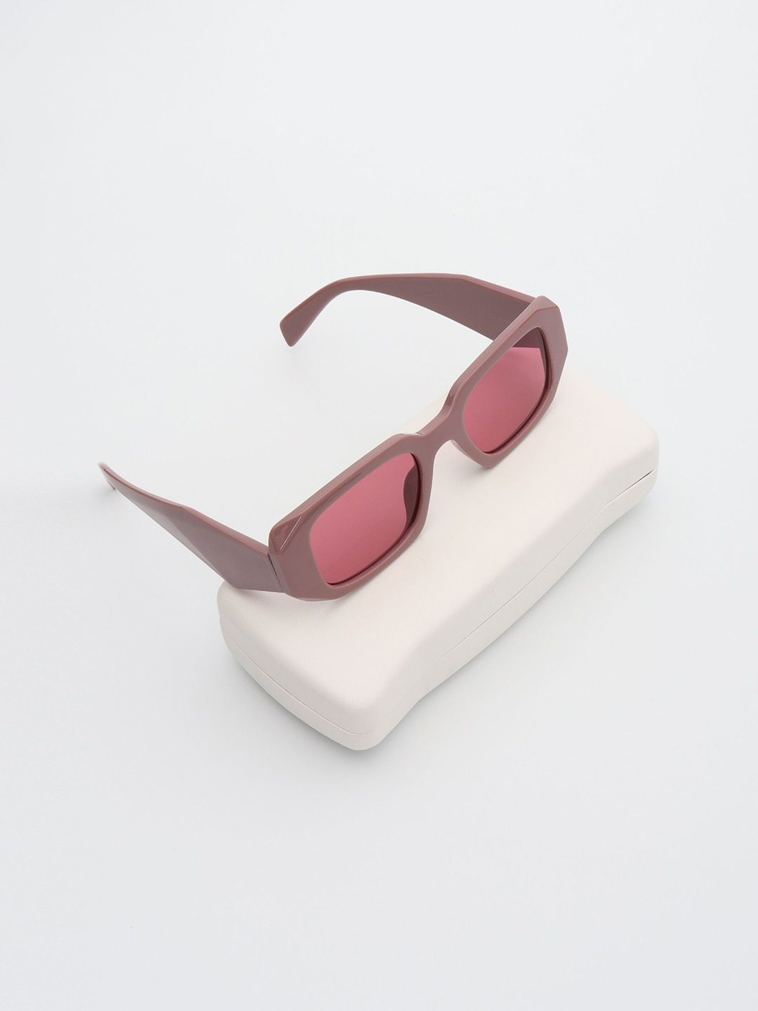 PELLE LUXUR Unisex Rectangle Sunglasses with UV Protected Lens PL25GS349-image-42