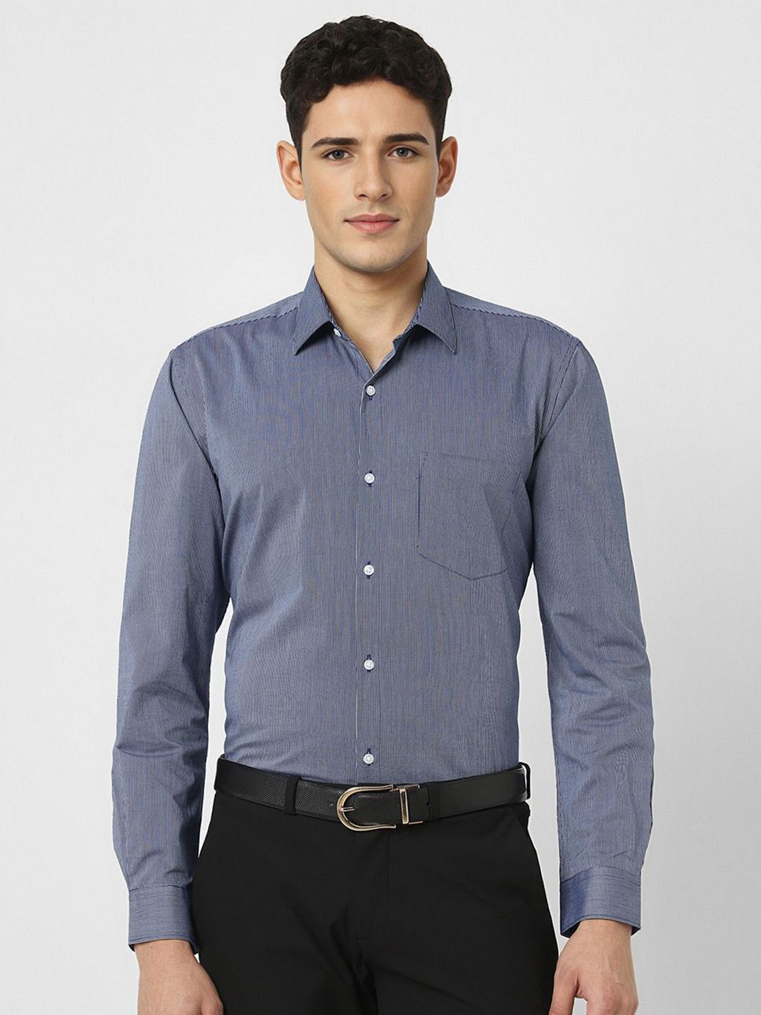 Peter England Men Cotton Striped Formal Shirt-picture-15