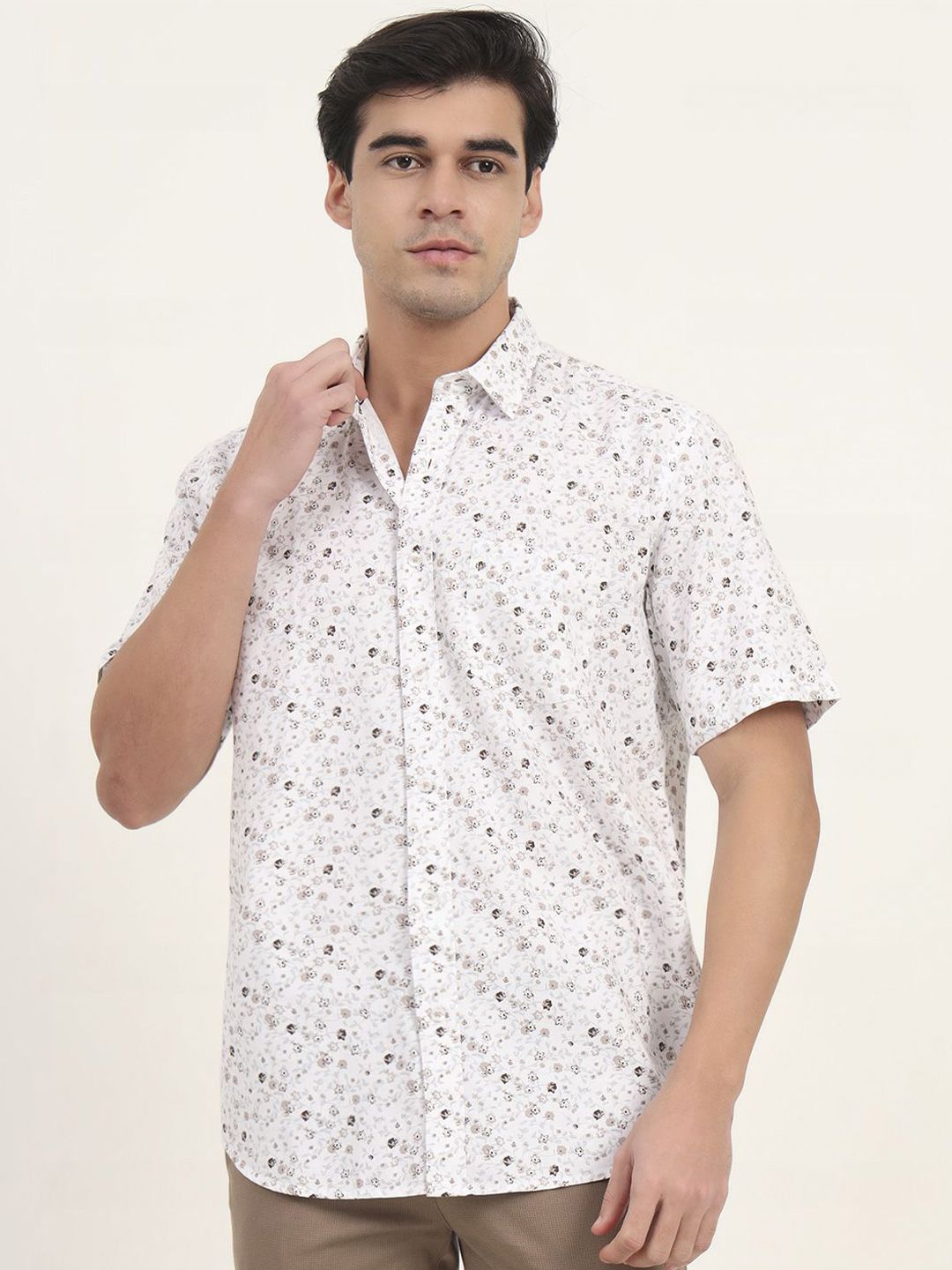 Greenfibre Men Slim Fit Floral Printed Casual Shirt-picture-14