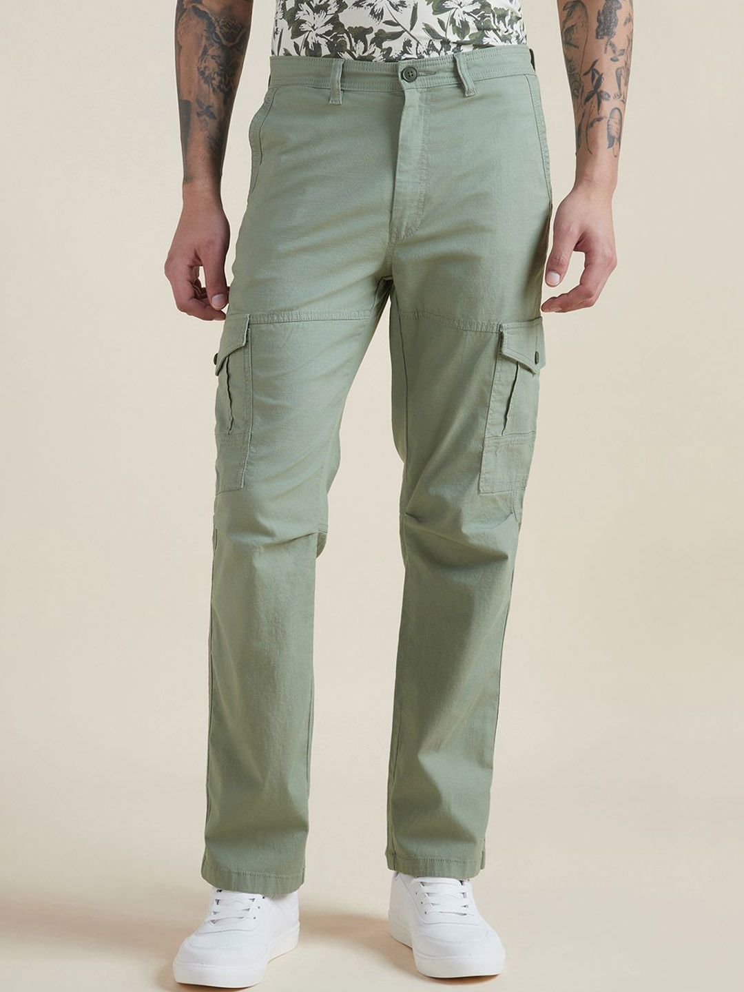 Allen Solly Men Cargos Trousers-image-9