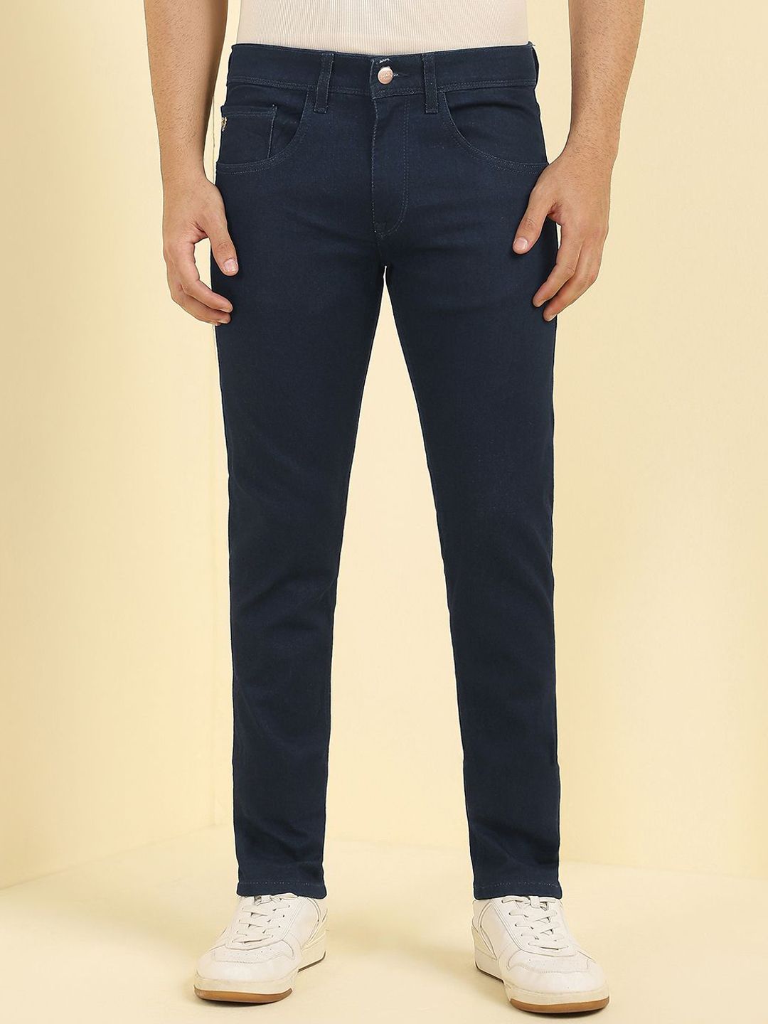 Allen Solly Men Solid Slim Fit Mid Rise Jeans-picture-37