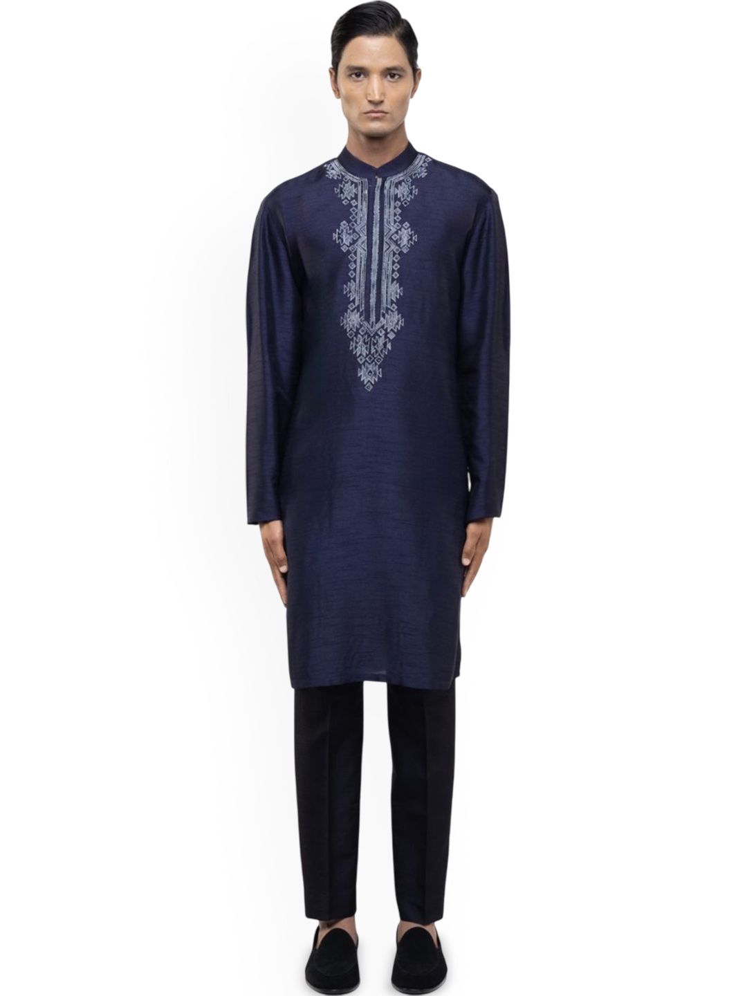 SDS By Kushal Shah Men Geometric Printed Kurta with Trousers-picture-13