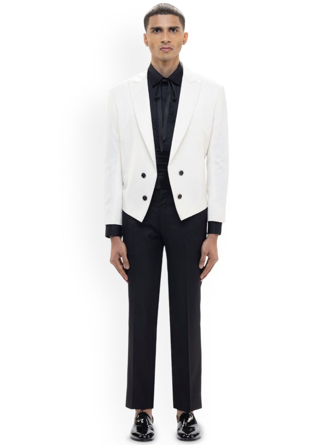 SDS By Kushal Shah Peak Lapel Tuxedo Three-Piece Suit-picture-38