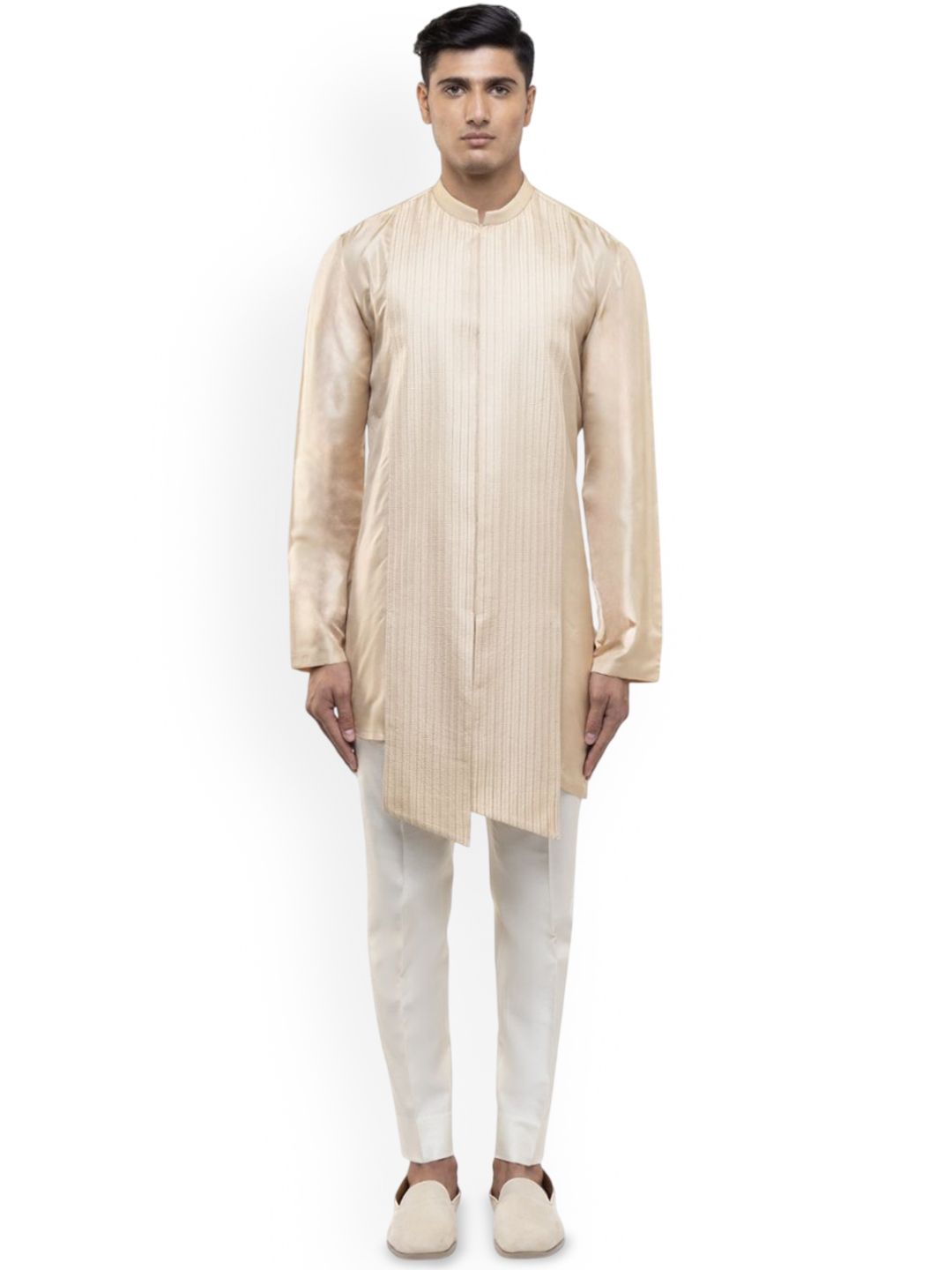 SDS By Kushal Shah Men Solid Kurta with Trousers-picture-33