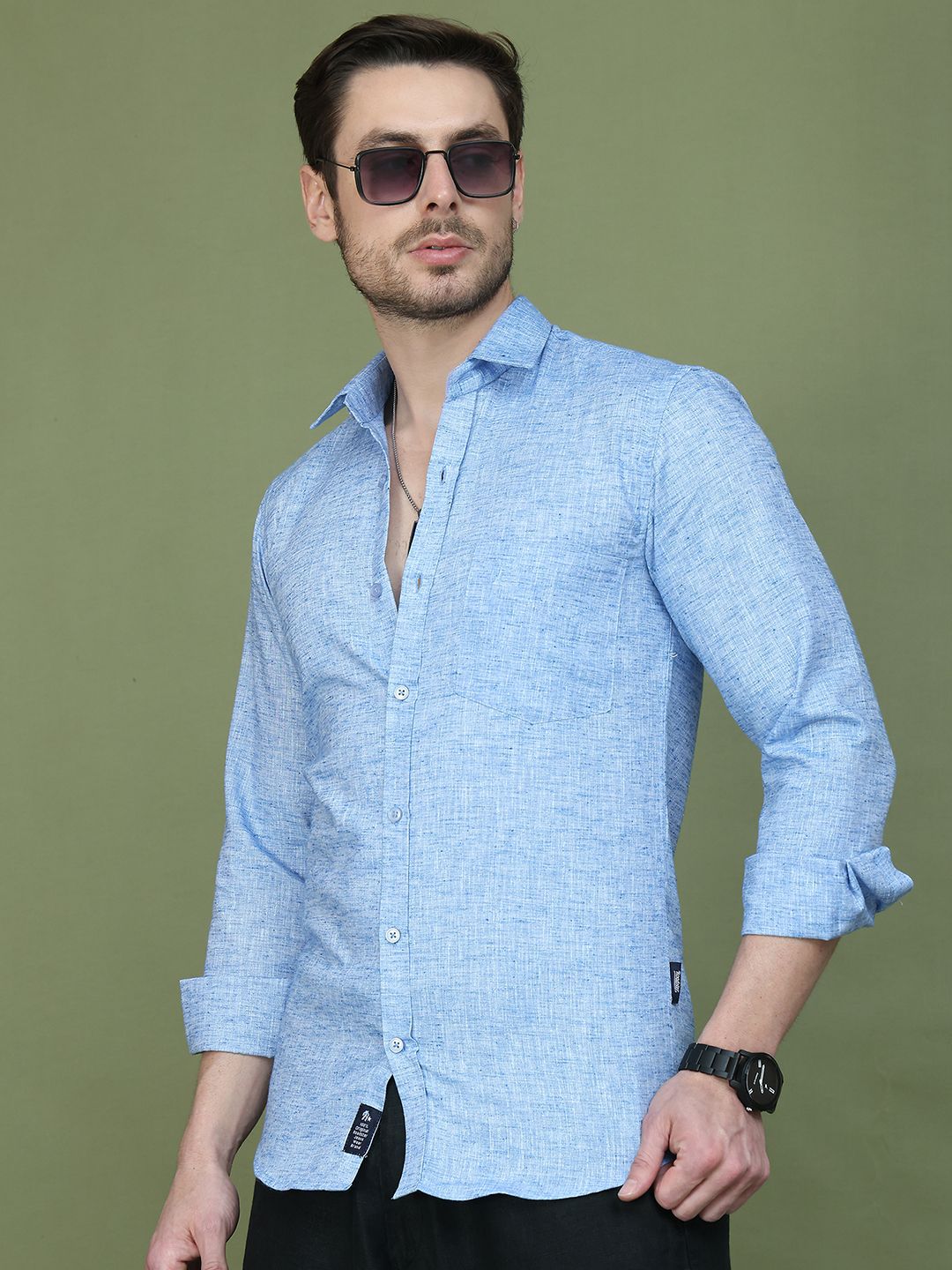 The Roadster Lifestyle Co Spread Collar Casual Shirt-picture-28