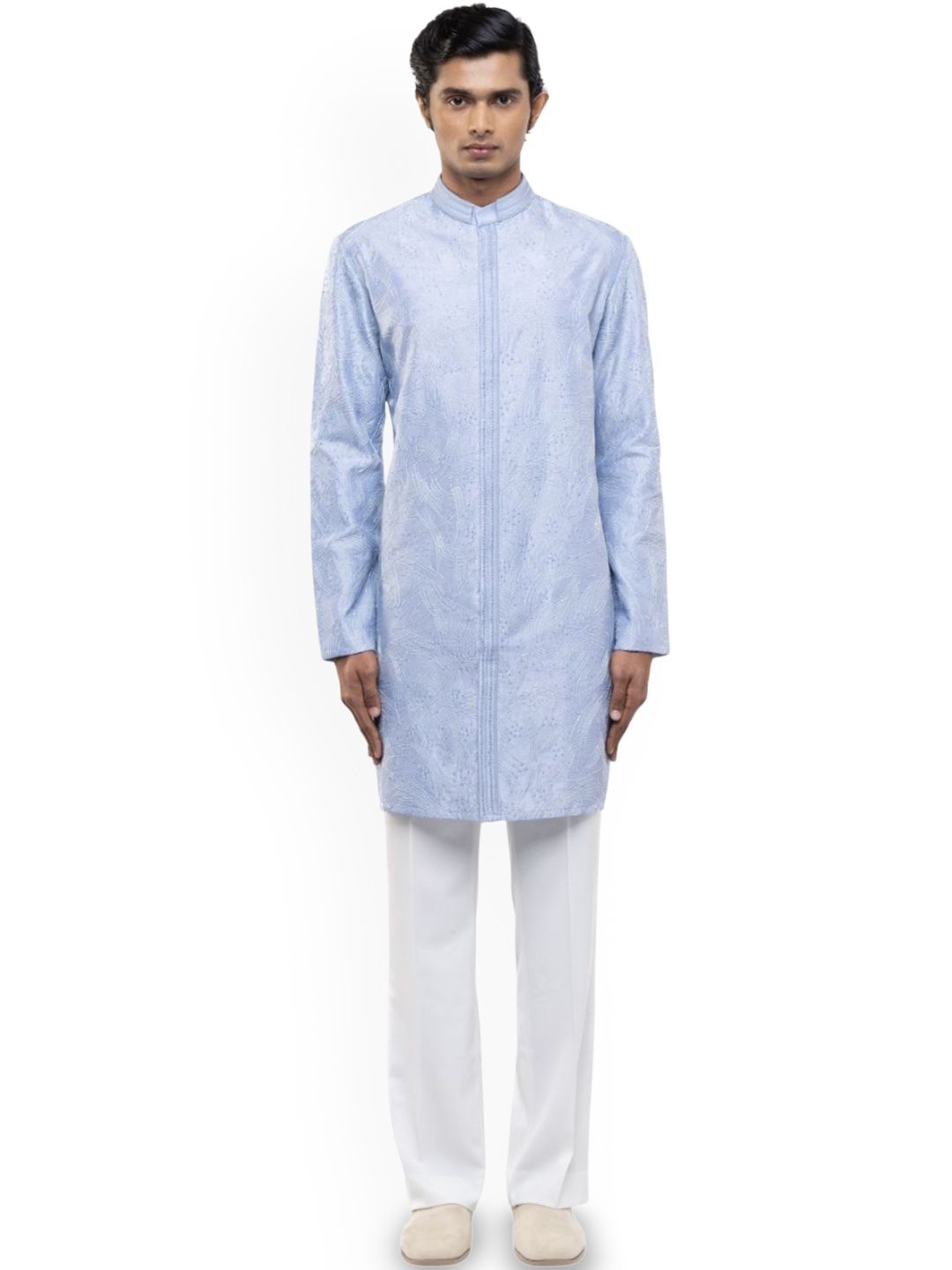 SDS By Kushal Shah Men Woven Design Woven Design Kurta with Trousers-image-39