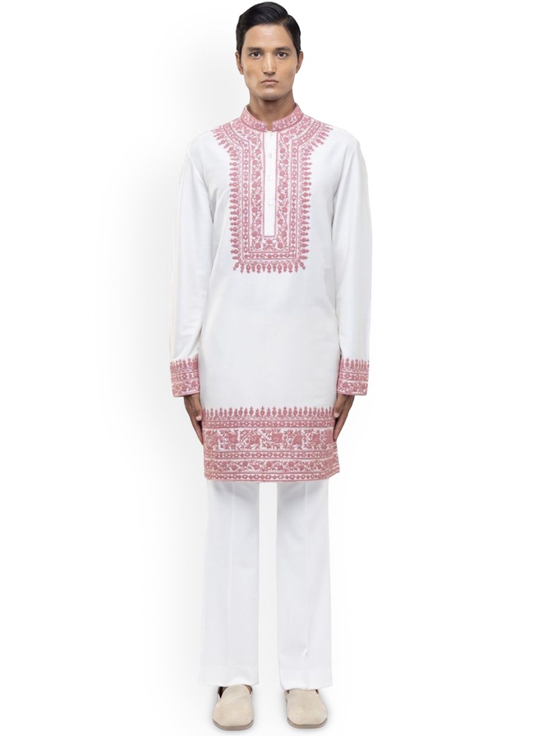 SDS By Kushal Shah Men Ethnic Motifs Embroidered Regular Kurta with Trousers-picture-37