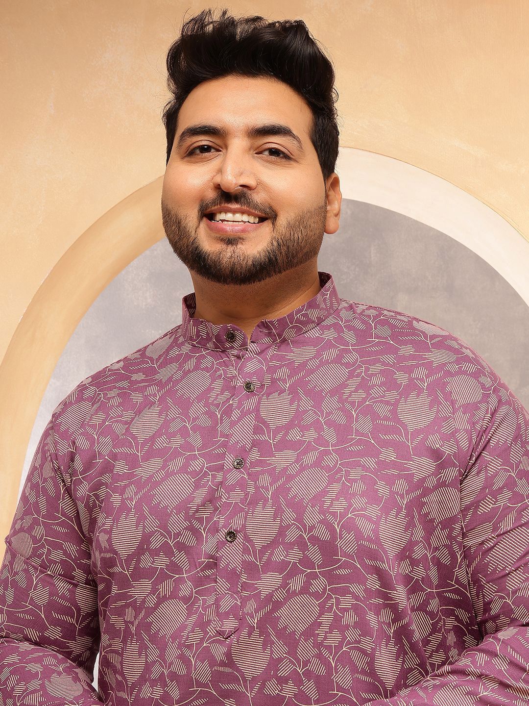 SOJANYA PLUS Men Floral Printed Floral Kurta-picture-10