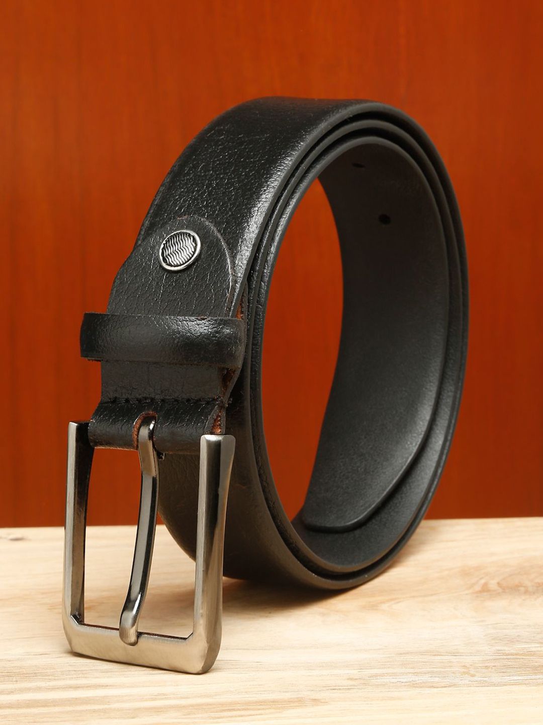 Teakwood Leathers Men Textured Leather Formal Belt-picture-39