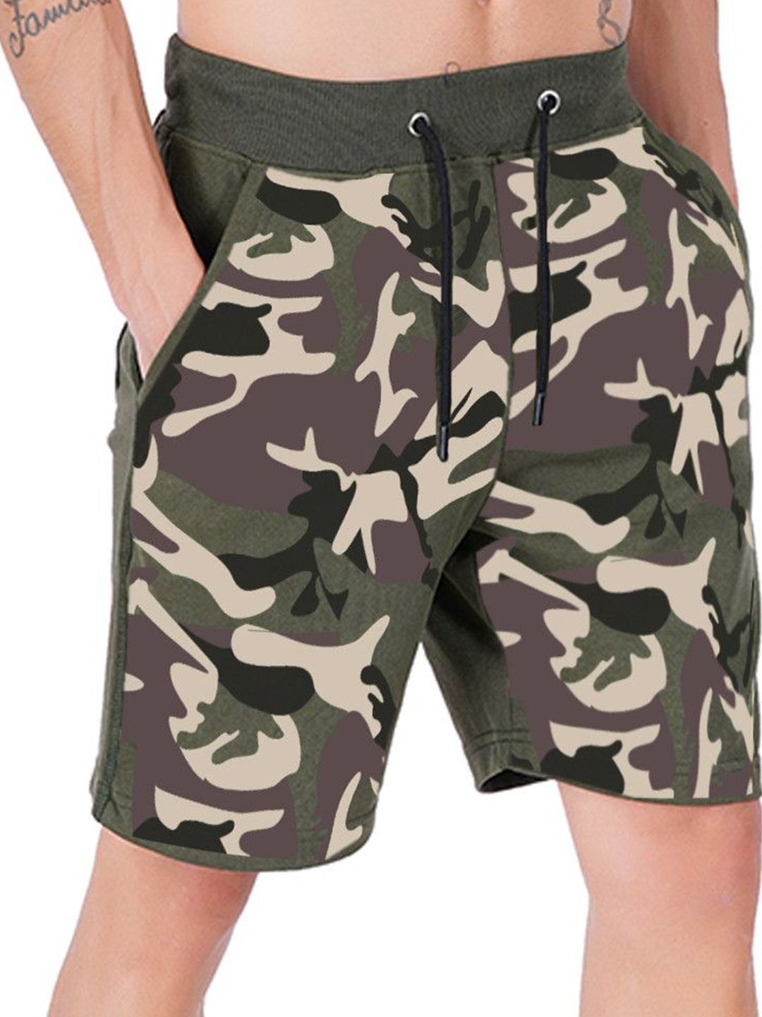 Hotfits Men Camouflage Printed Shorts-picture-16