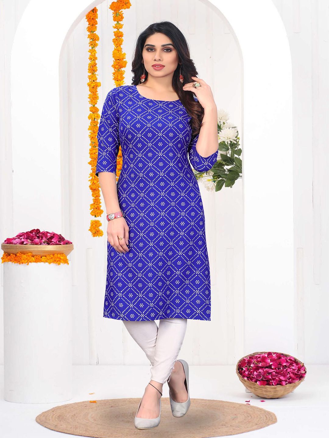 Moda Rapido Women Bandhani Printed Kurta-image-28