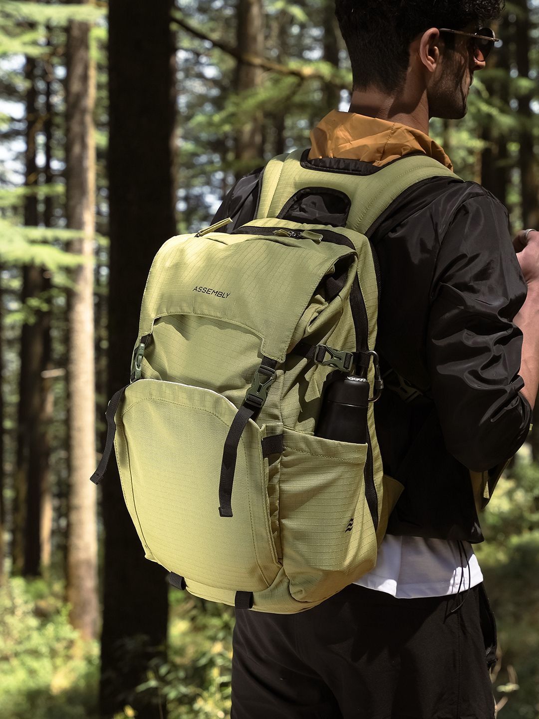 Assembly Unisex Scape Green Trekking Backpack with Laptop Compartment-picture-10