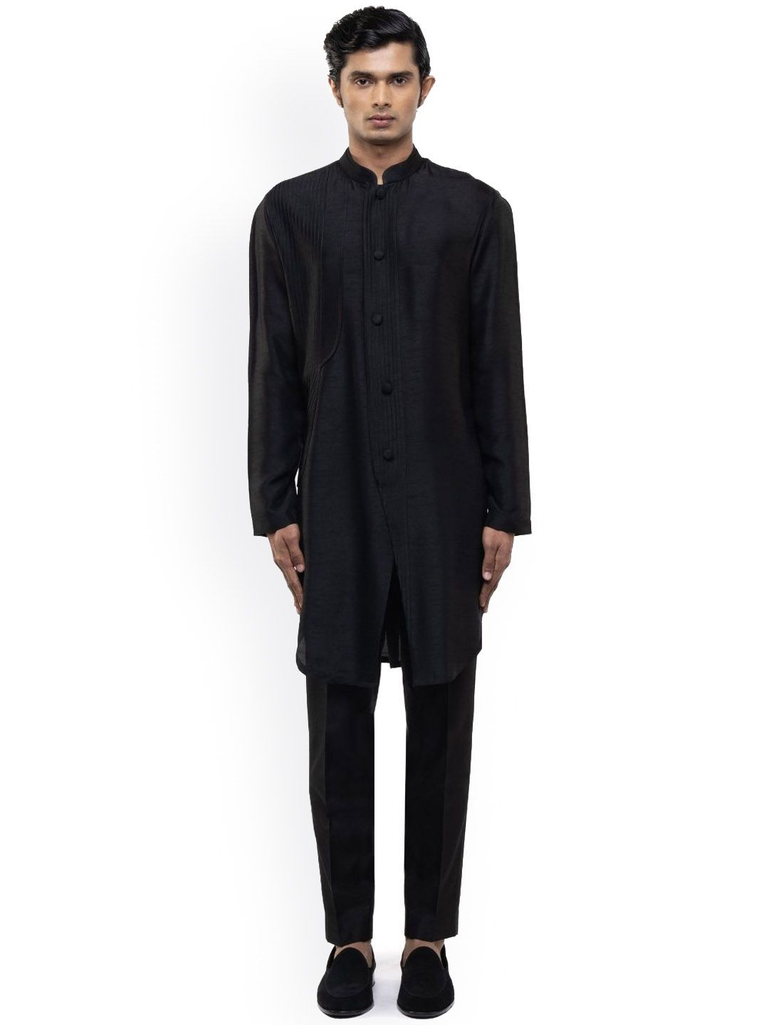 SDS By Kushal Shah Men Solid Kurta with Trousers-picture-24